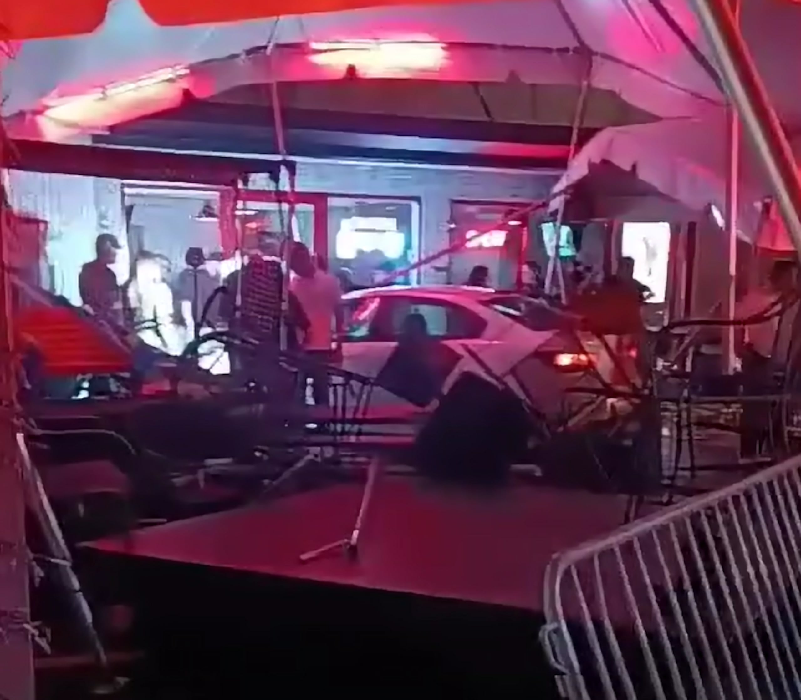 Escena del accidente en Villalba.