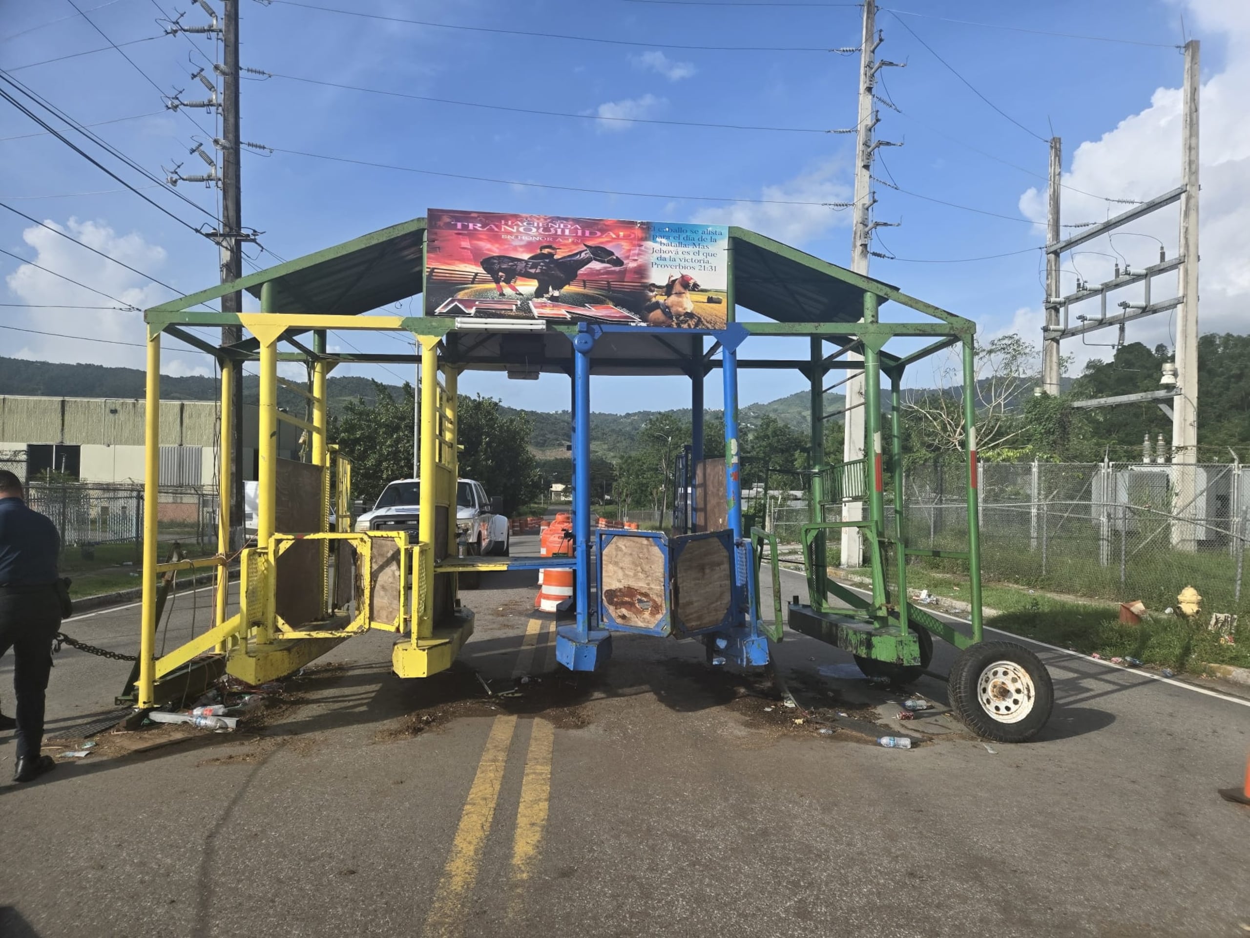 El "starting gate" fue incautado en la carretera PR-189, en el sector Cantagallo en Juncos.