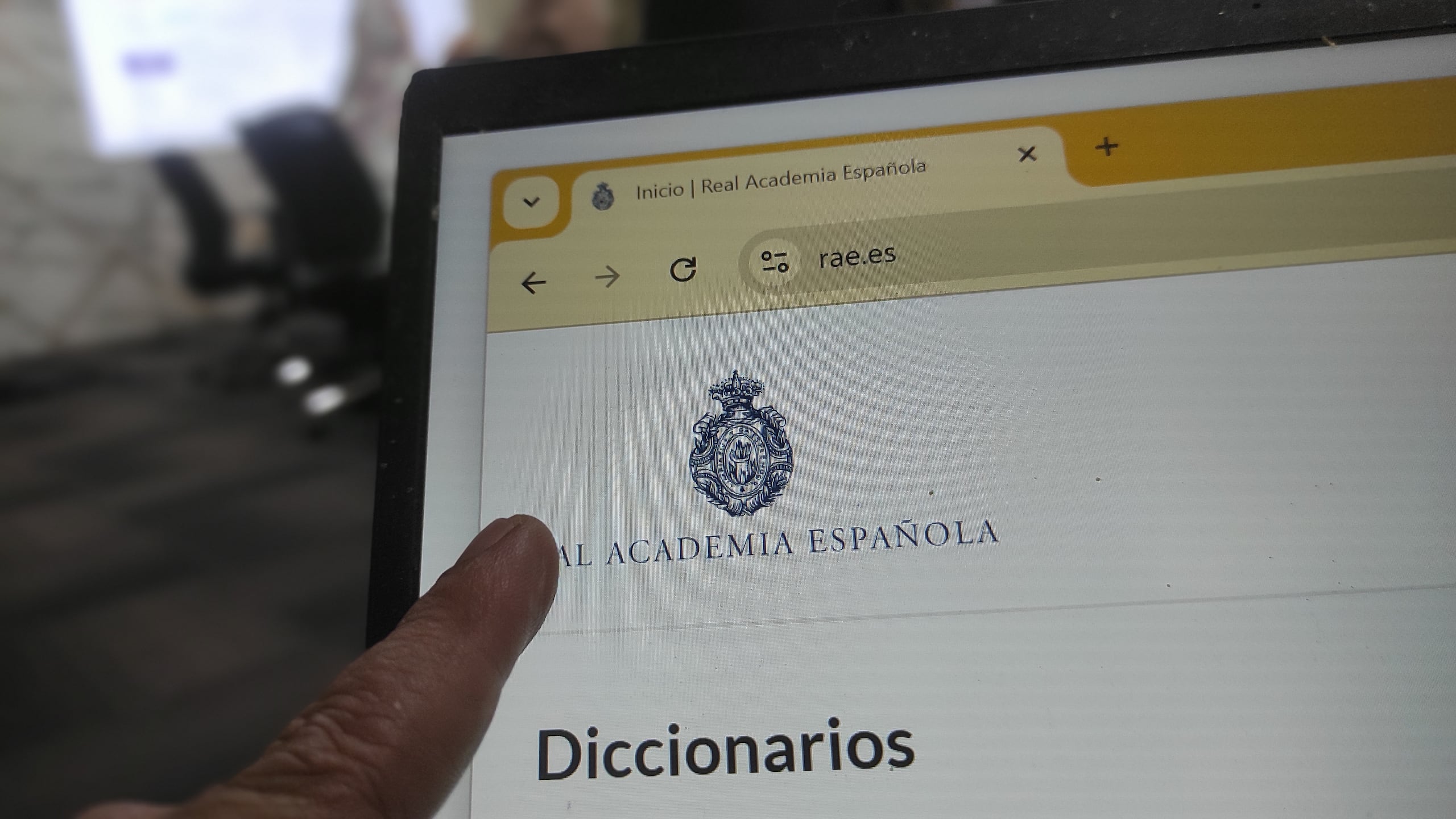 Búsqueda en la Real Academia Española.