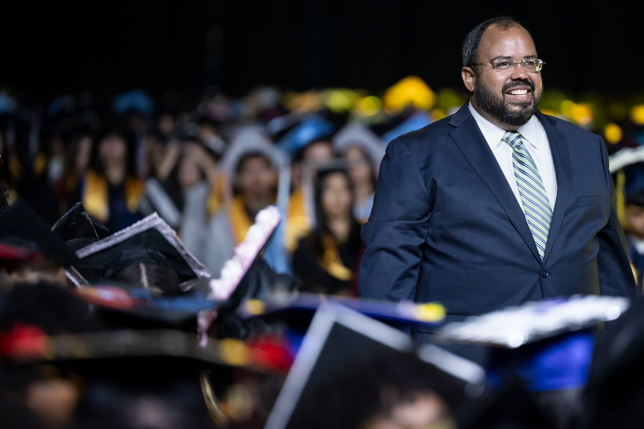 El secretario de Educación, Eliezer Ramos Parés, afirmó que "no existe mayor honor que reconocer a este grupo excepcional de jóvenes". FOTO POR: Carlos Rivera Giusti / GFR Media