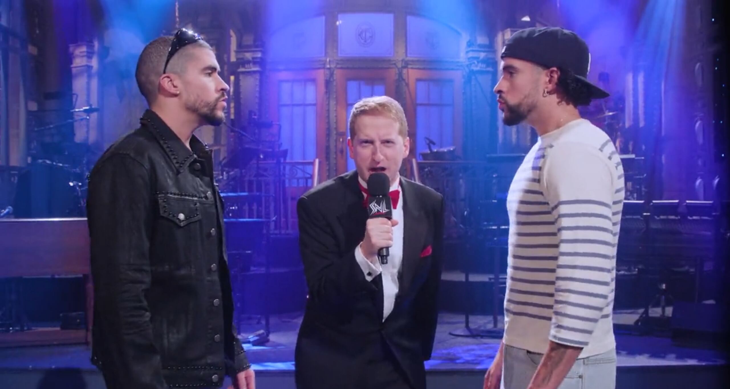Bad Bunny y "Benito" se encuentran frente a frente como preámbulo a su presentación oficial de Saturday Night Live.
