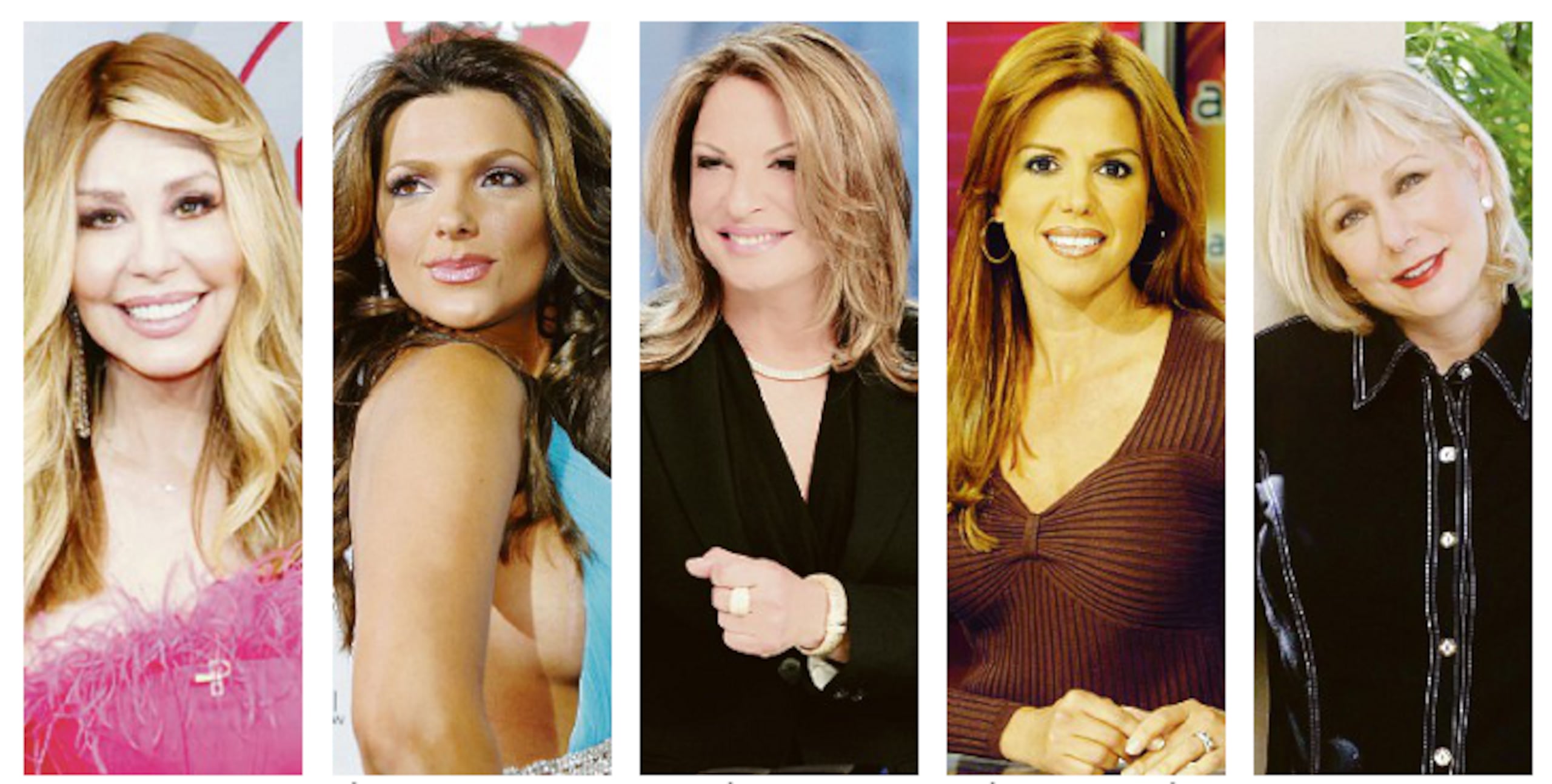 Myrka Dellanos, Barbara Bermudo, Ana Maria Polo, Maria Celeste Arraras y Cristina Saralegui
