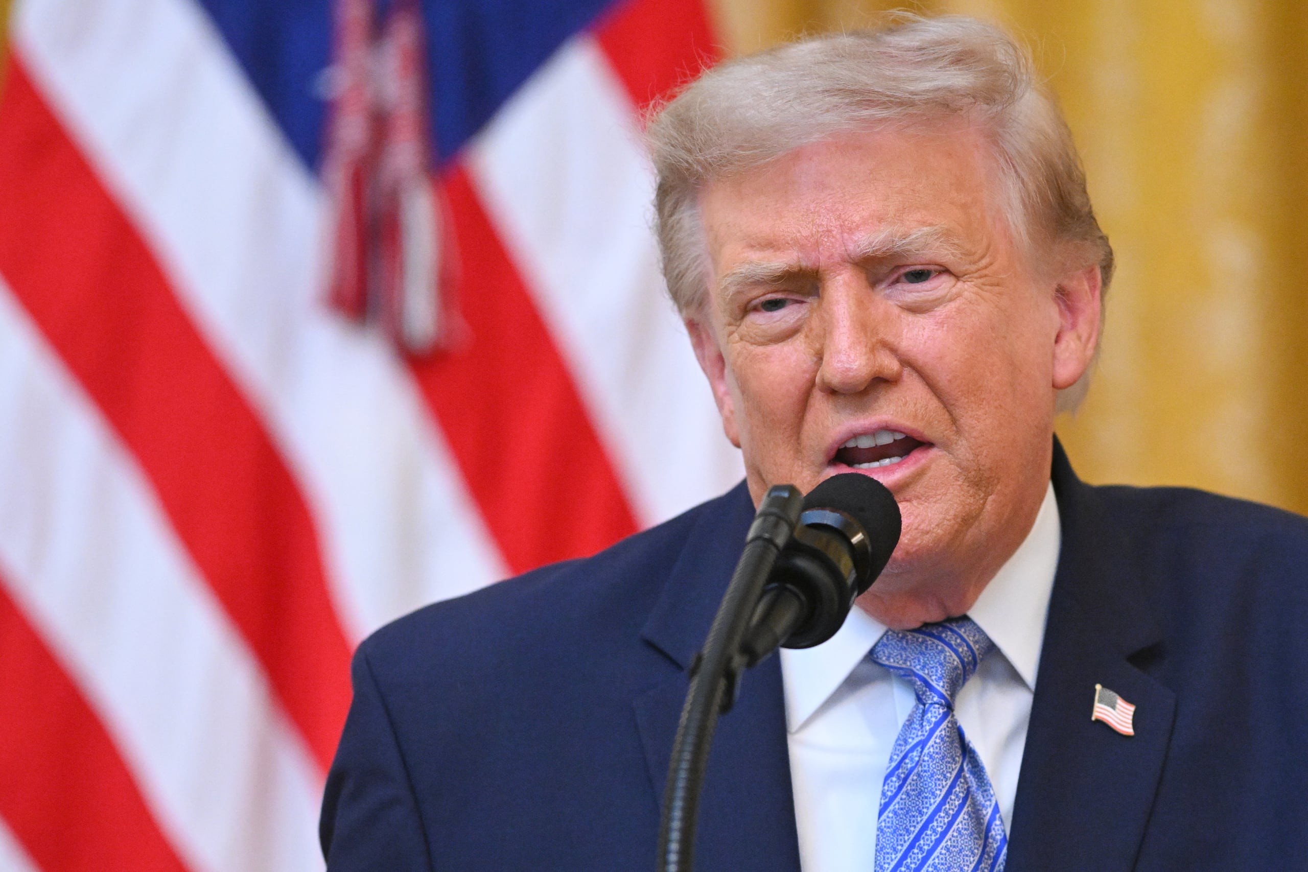 El presidente de Estados Unidos, Donald Trump (Saul Loeb/Pool via AP)