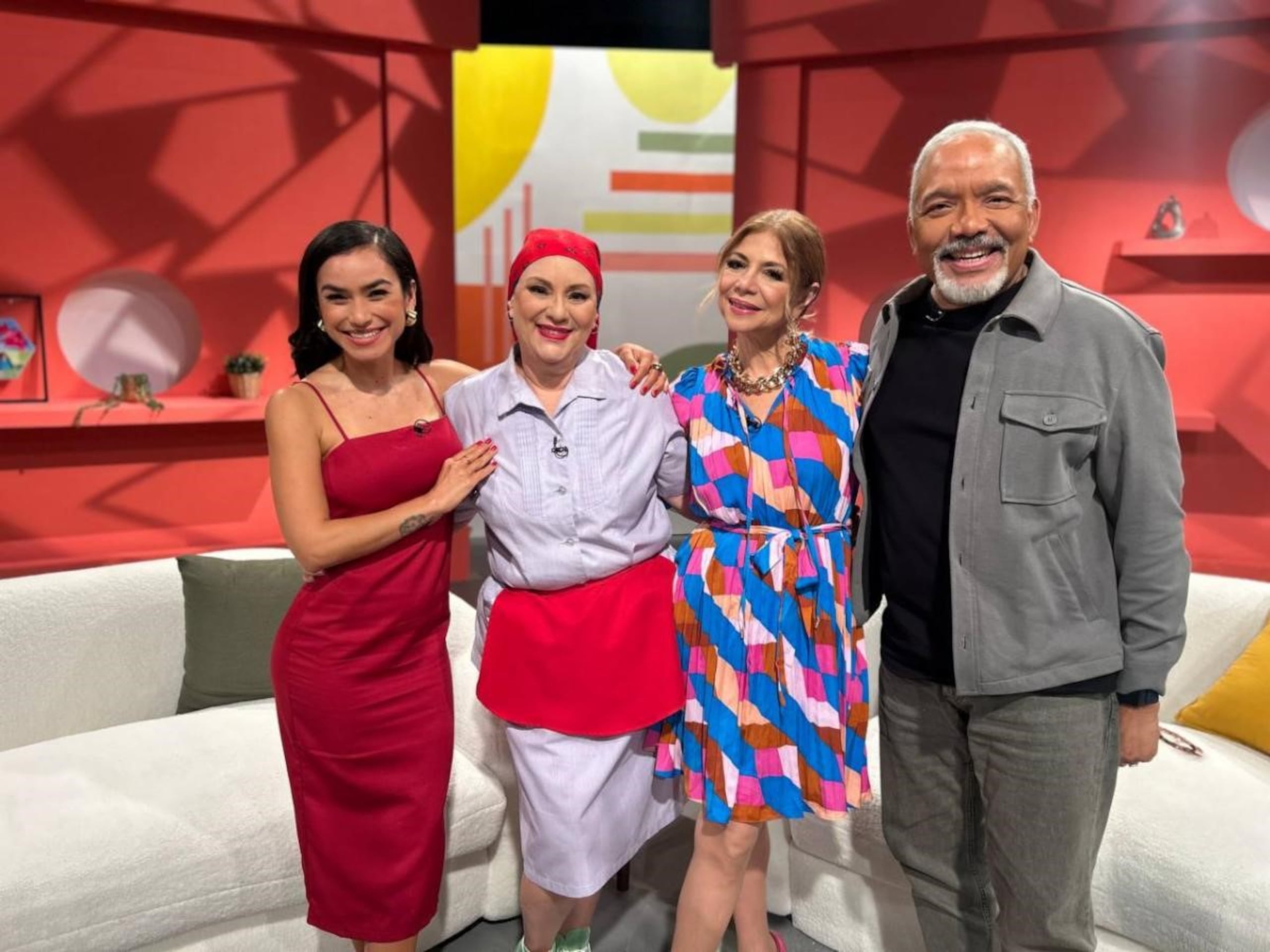 Desde la izquierda, Anoushka Medina, Yasmín Mejías, Linnette Torres y Rafael José