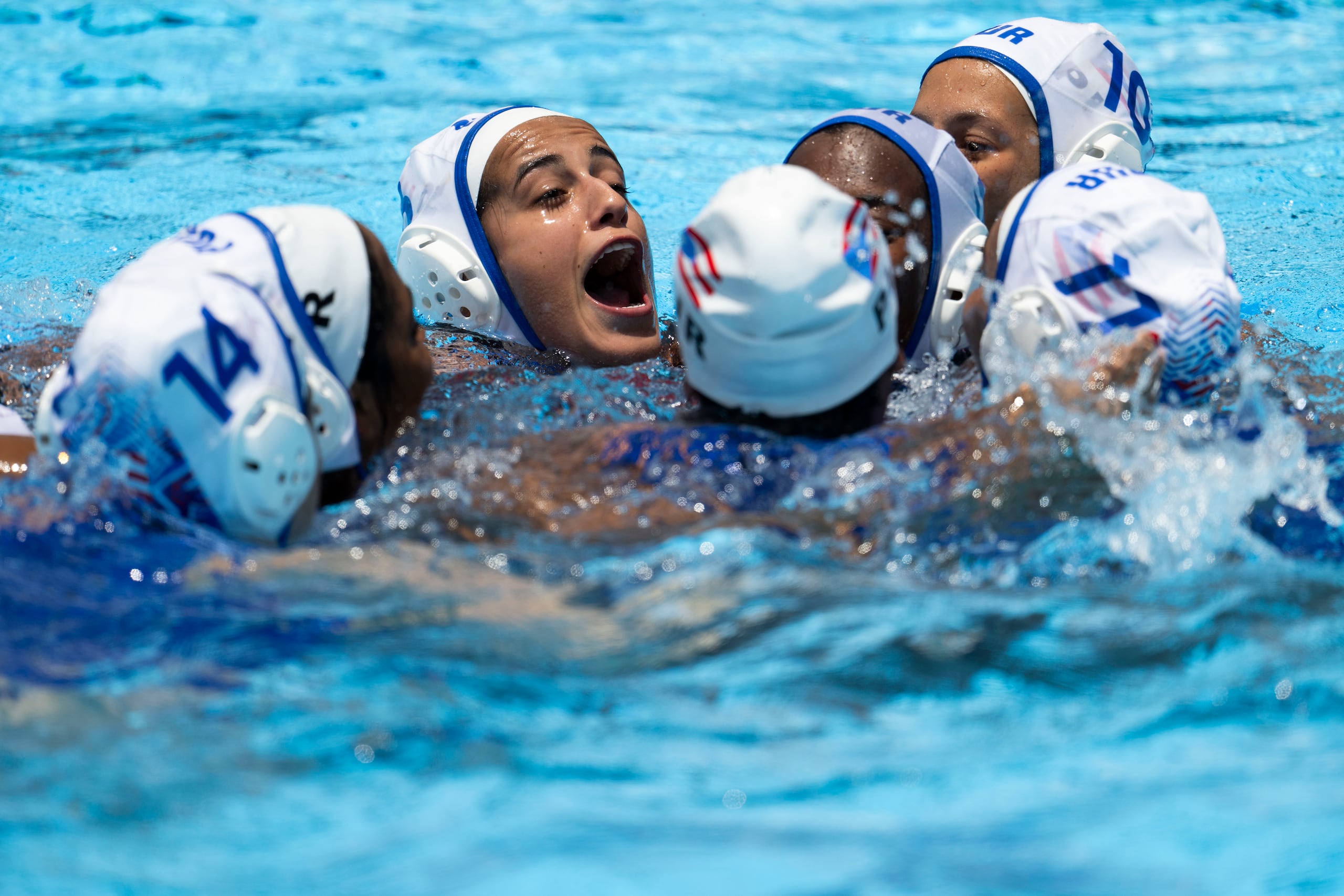 26 de julio de 2026. Santo Domingo,RD. MCD/DEPORTES. Partido de Polo Acuático femenino de los Juegos Centroamericanos y del Caribe, Santo Domingo 2026, en el que Puerto Rico obtuvo medalla de bronce al vencer a Cuba, llevado a cabo en el Centro Olímpico Juan Pablo Duarte. FOTO POR: Enviado Especial/Carlos Rivera Giusti/GFR Media
Juegos Centroamericanos y del Caribe, Santo Domingo 2026, Polo Acuático, Waterpolo