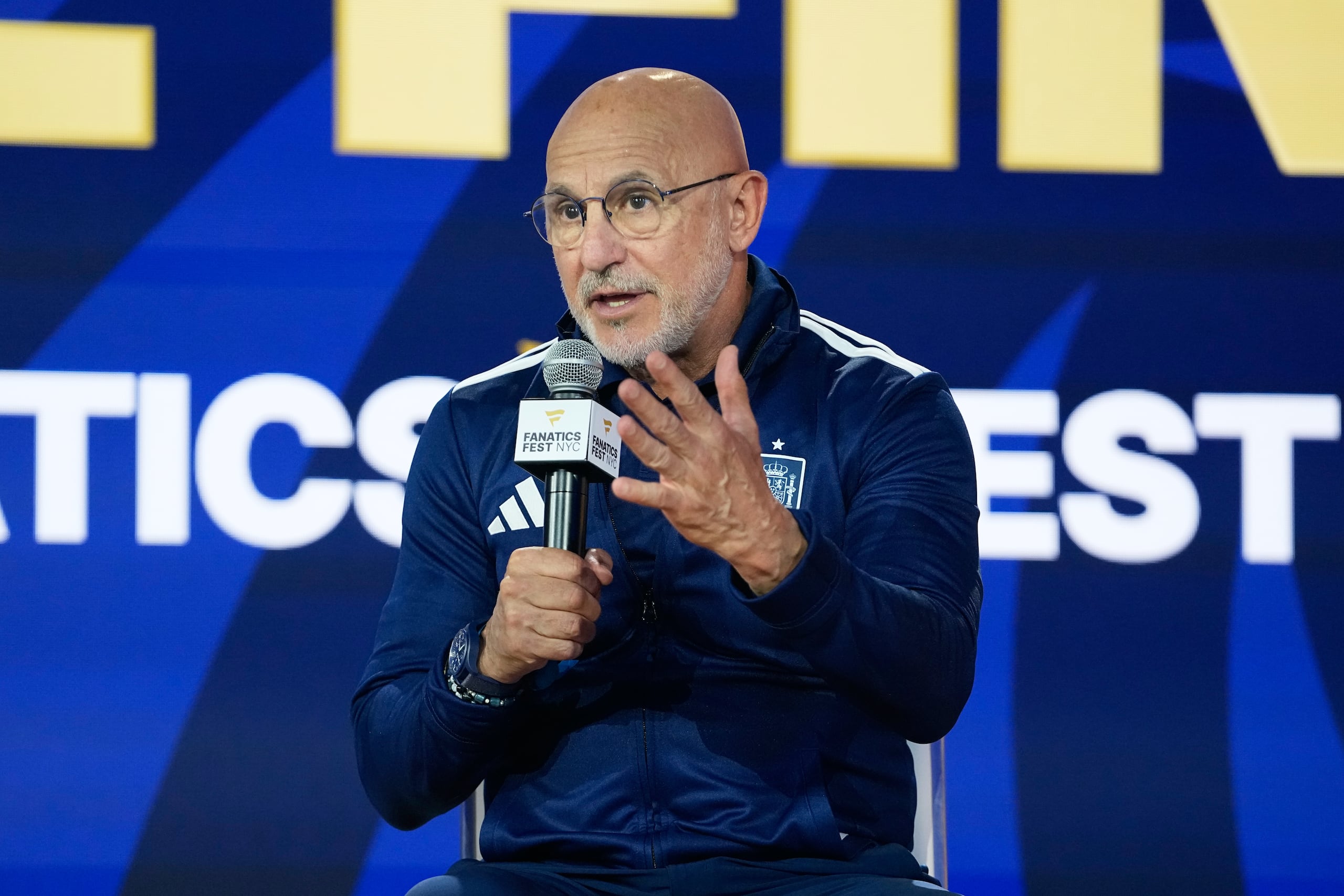 Luis de la Fuente, director técnico, de España en el Mundial.