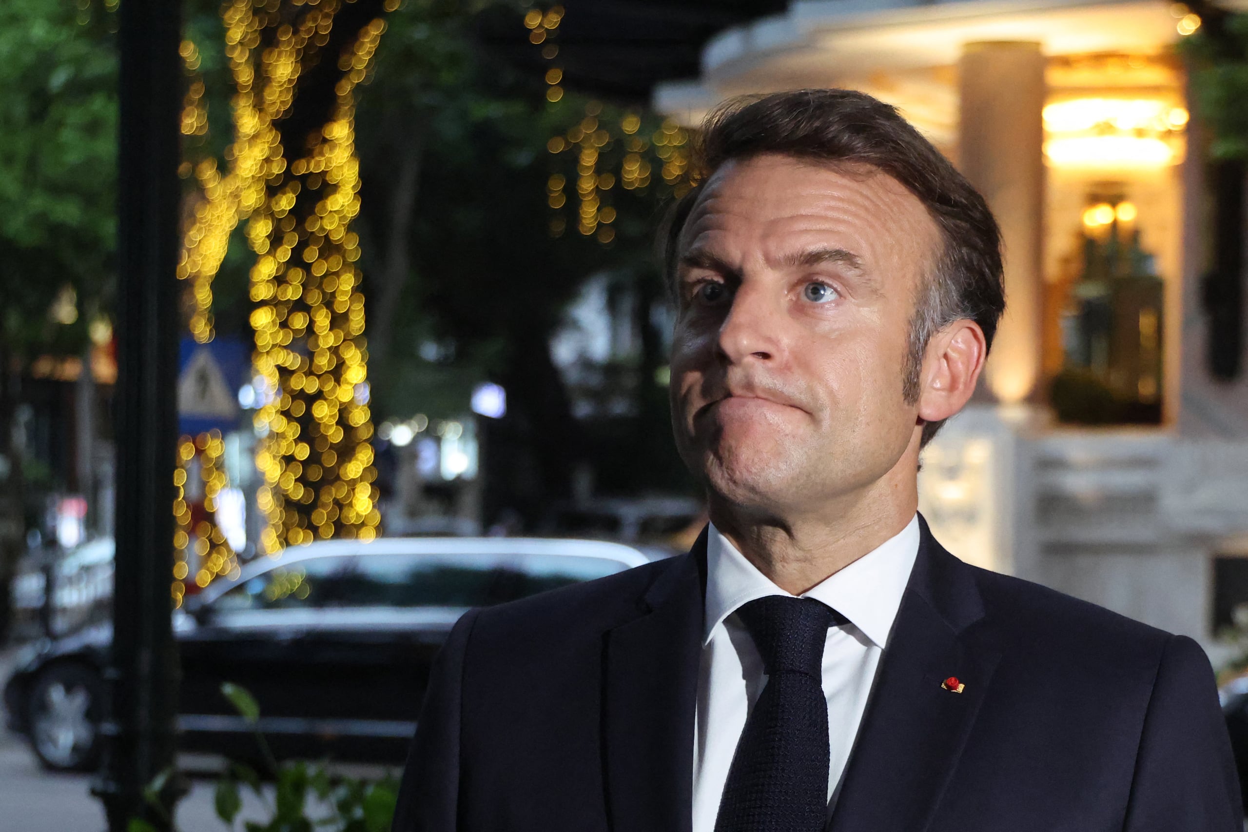 El presidente, Emmanuel Macron.