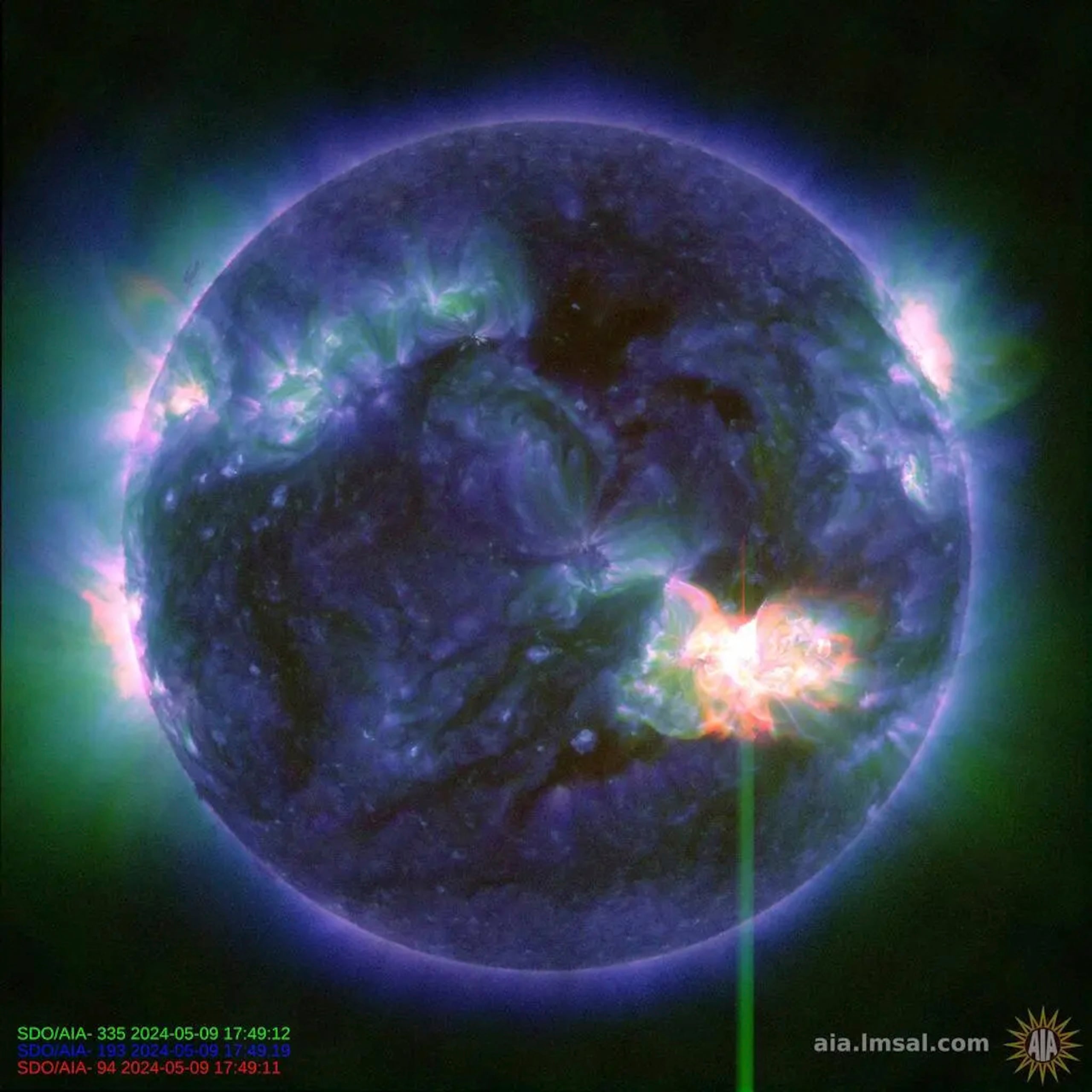 A pesar de que es un evento colorido, brillante y fascinante, también podría causar daños (NASA/SDO via AP)