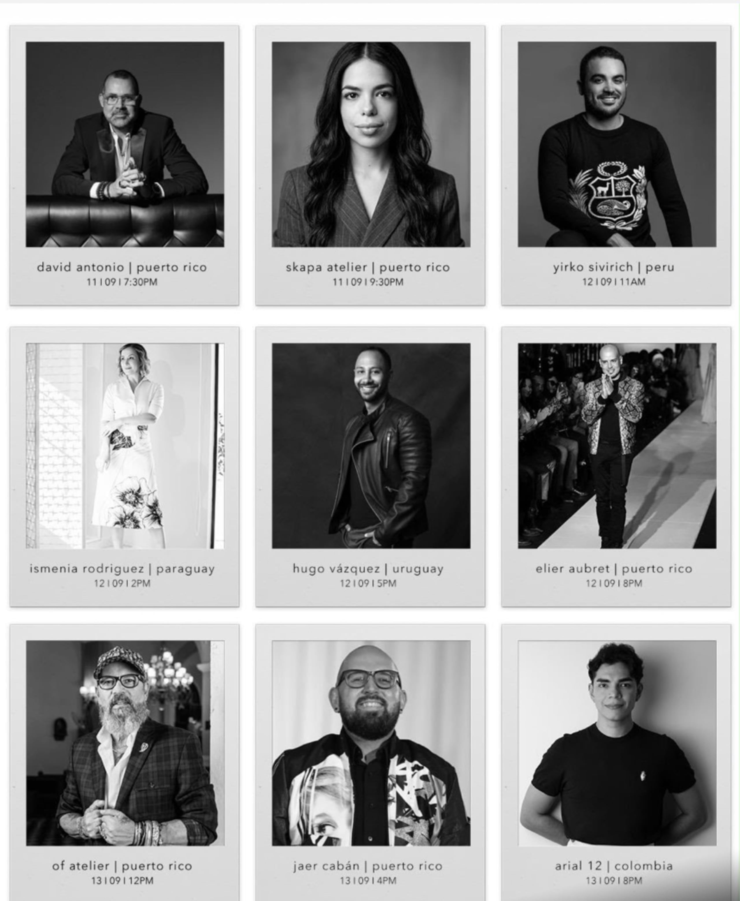 Nueve diseñadores presentarán sus colecciones más recientes en el evento de tres dias desde el Popular Center de Milla de Oro.
