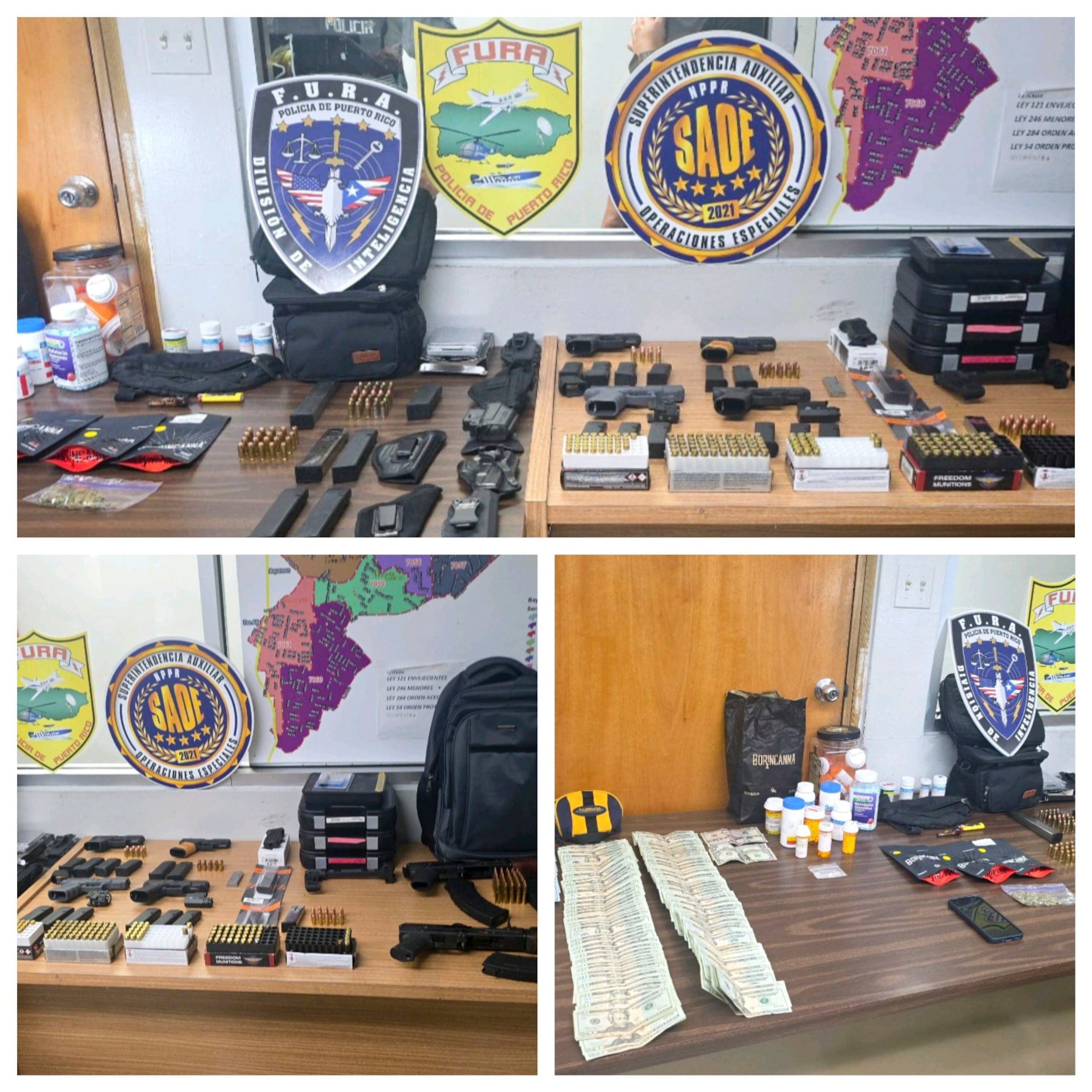 La División de Inteligencia del Negociado de Fuerzas Unidas de Rápida Acción, allanó una residencia en Bayamón, donde hacían "delivery" de Percocet.