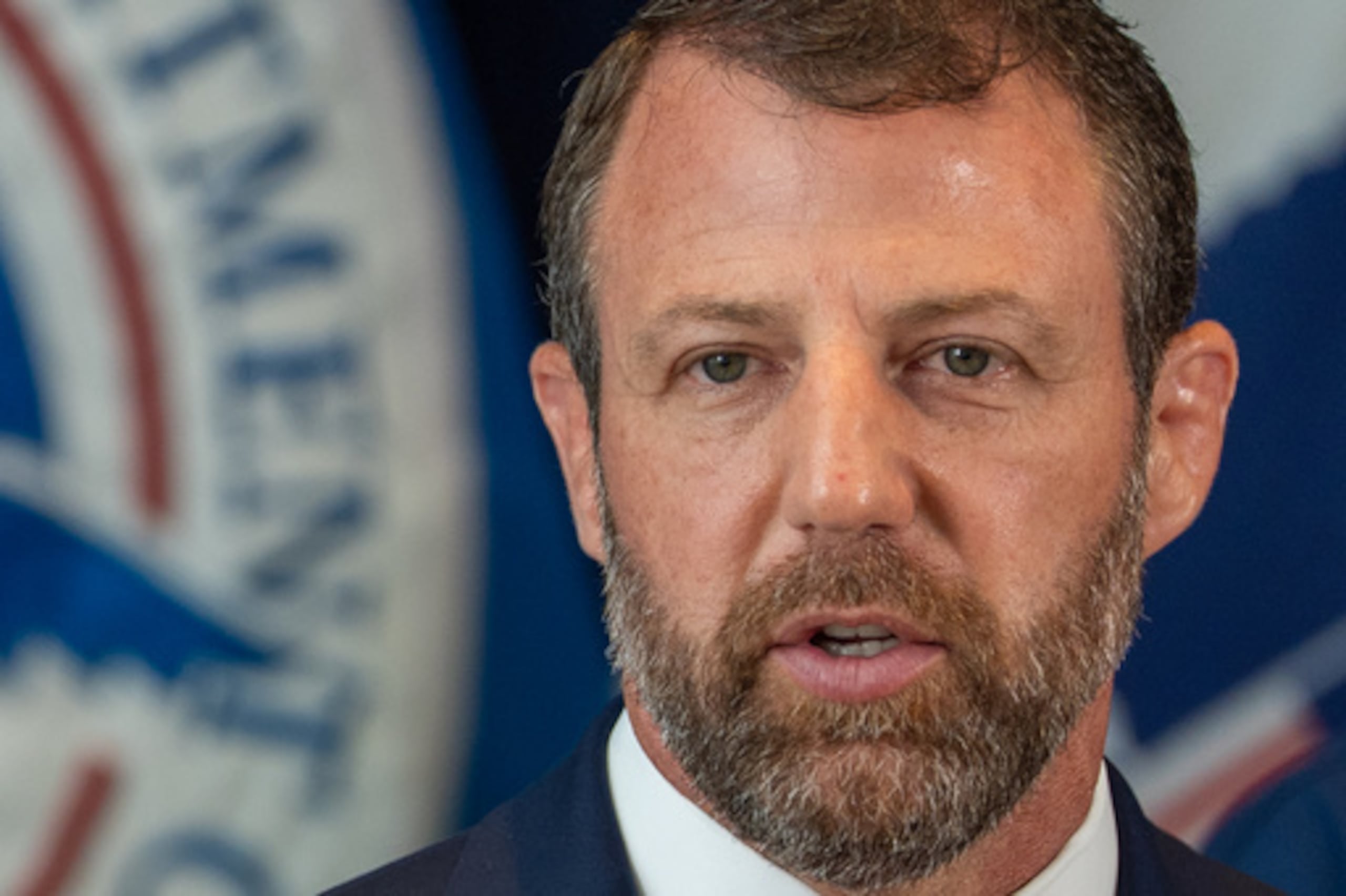 El secretario del Departamento de Seguridad Nacional, Markwayne Mullin.