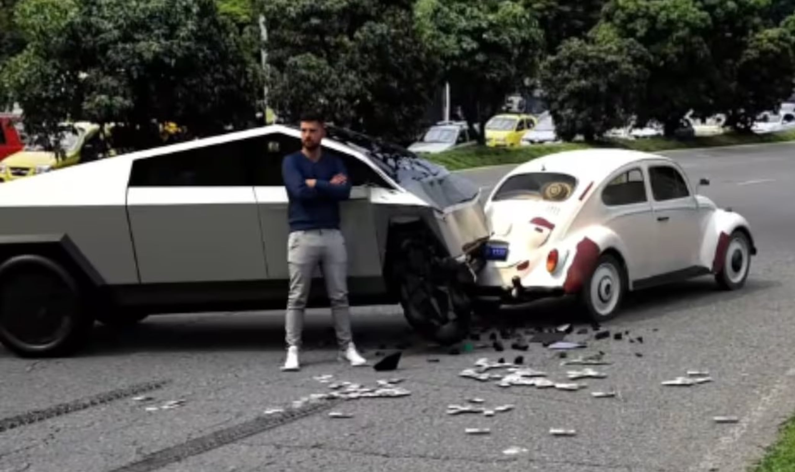 Algunos usuarios en redes sociales han puesto en duda la veracidad de las imágenes.