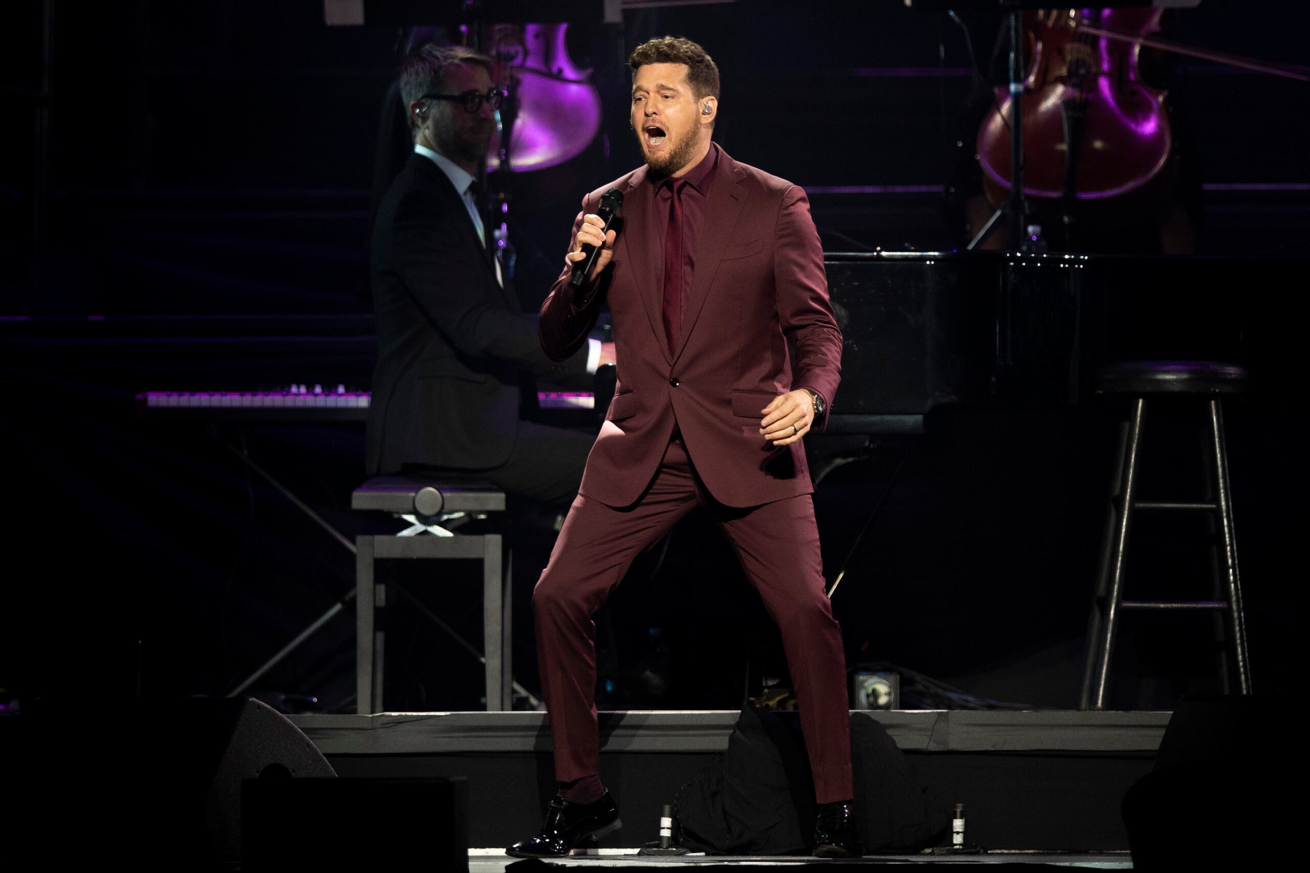 Michael Bublé en concierto en el Coliseo de Puerto Rico.