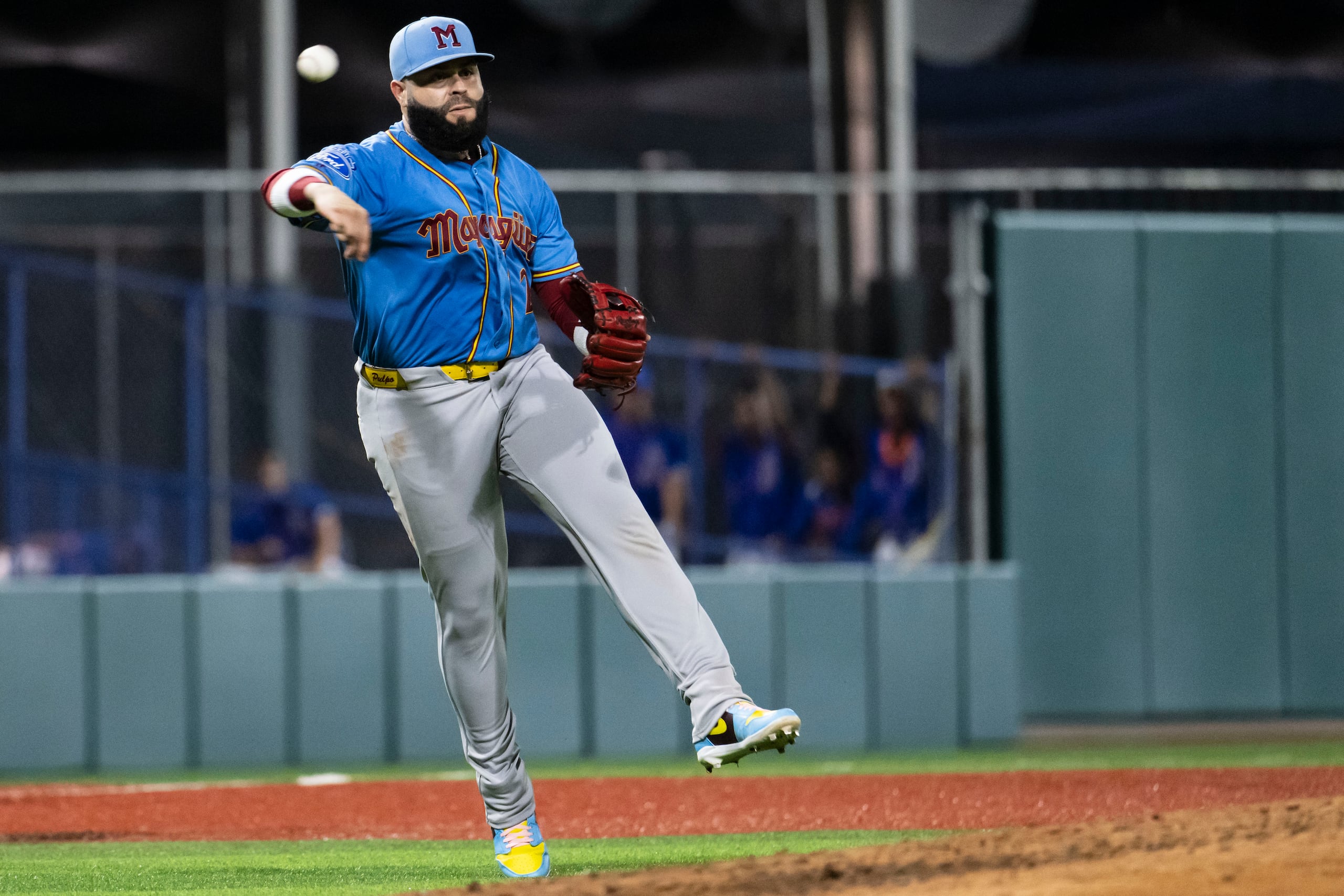 Emmanuel Rivera en la final de la Liga de Béisbol Profesional Roberto Clemente (LBPRC).