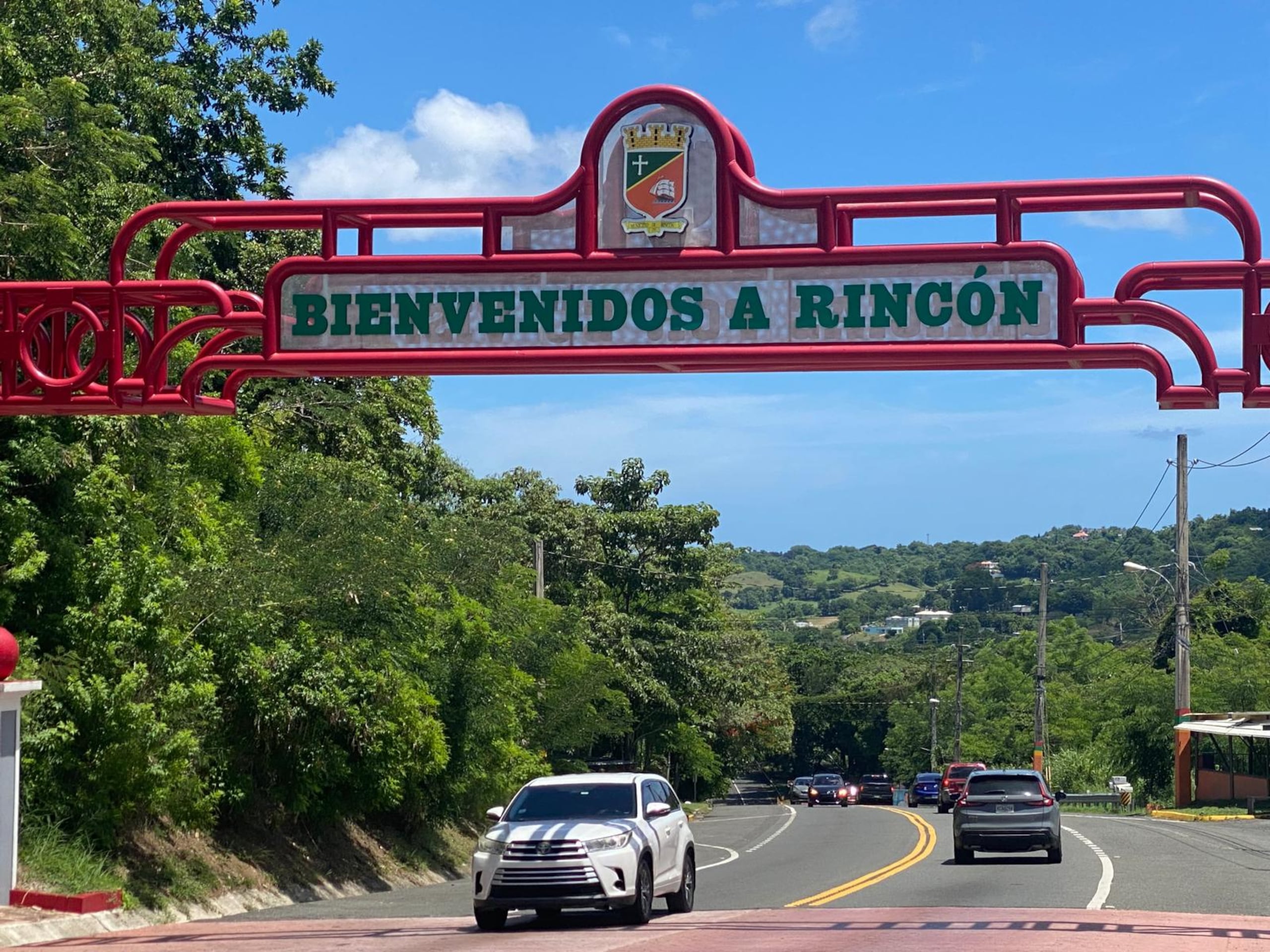 Entrada al pueblo de Rincón.