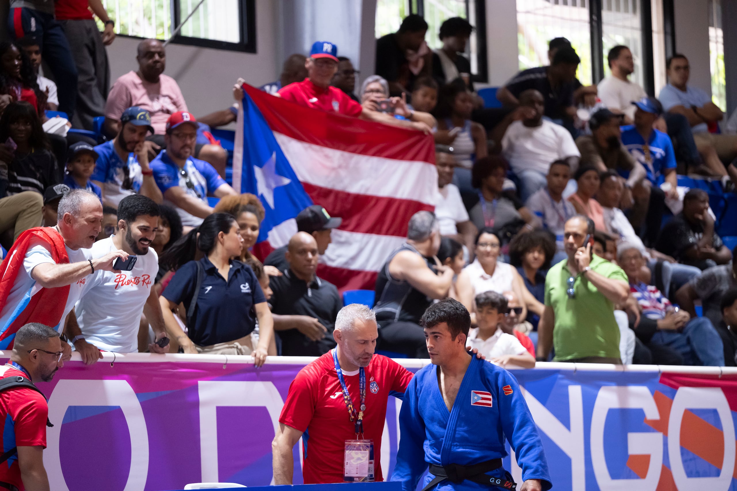26 de julio de 2026. Santo Domingo,RD. MCD/DEPORTES. Torneo de Judo de los Juegos Centroamericanos y del Caribe, Santo Domingo 2026, en el que Adrián Gandía ganó medalla de oro por Puerto Rico al vencer al mexicano Gilberto Cardoso en los 81kg, llevado a cabo en el Centro Olímpico Juan Pablo Duarte. FOTO POR: Enviado Especial/Carlos Rivera Giusti/GFR Media
Juegos Centroamericanos y del Caribe, Santo Domingo 2026, Taekwondo