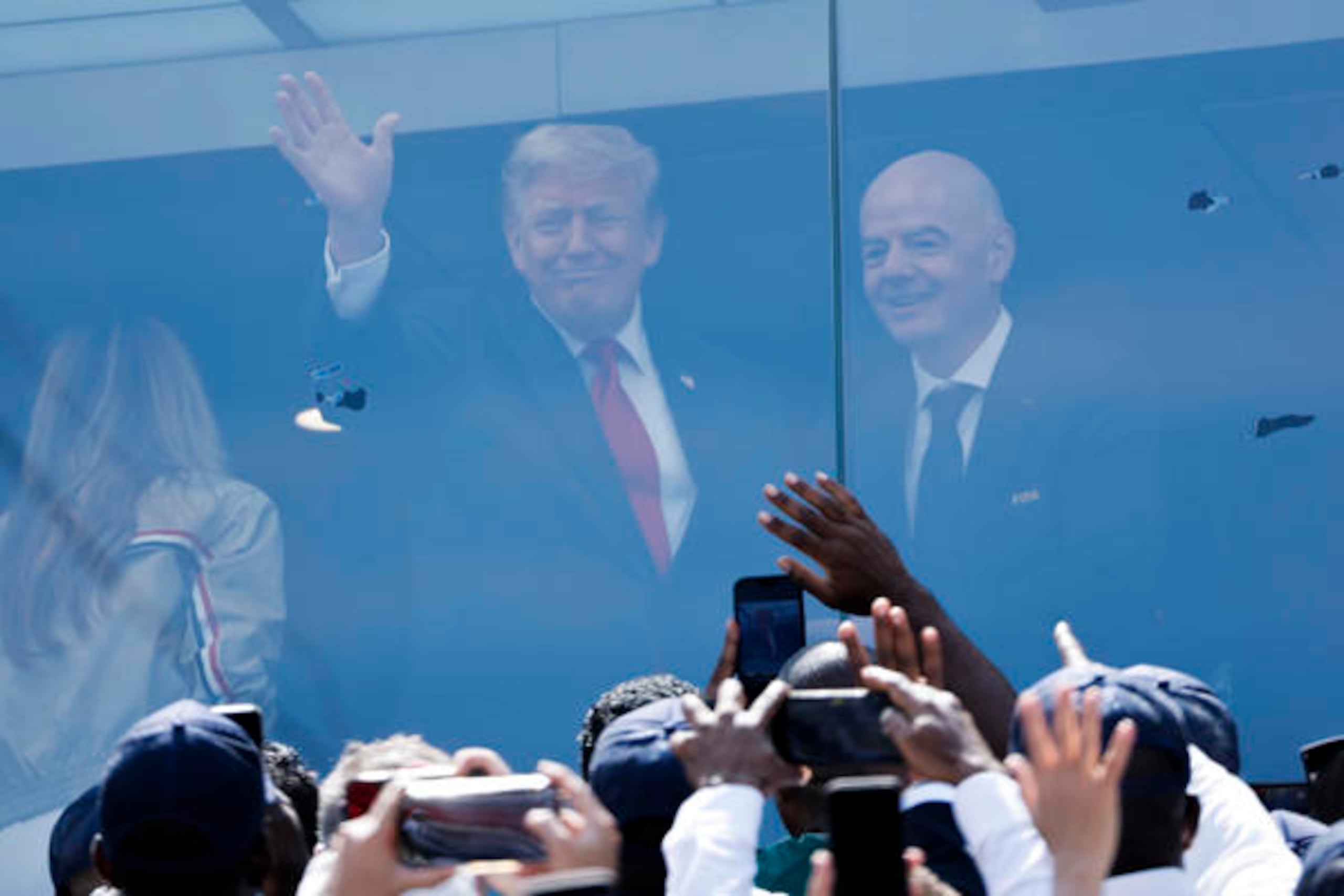 El presidente Trump e Infantino
