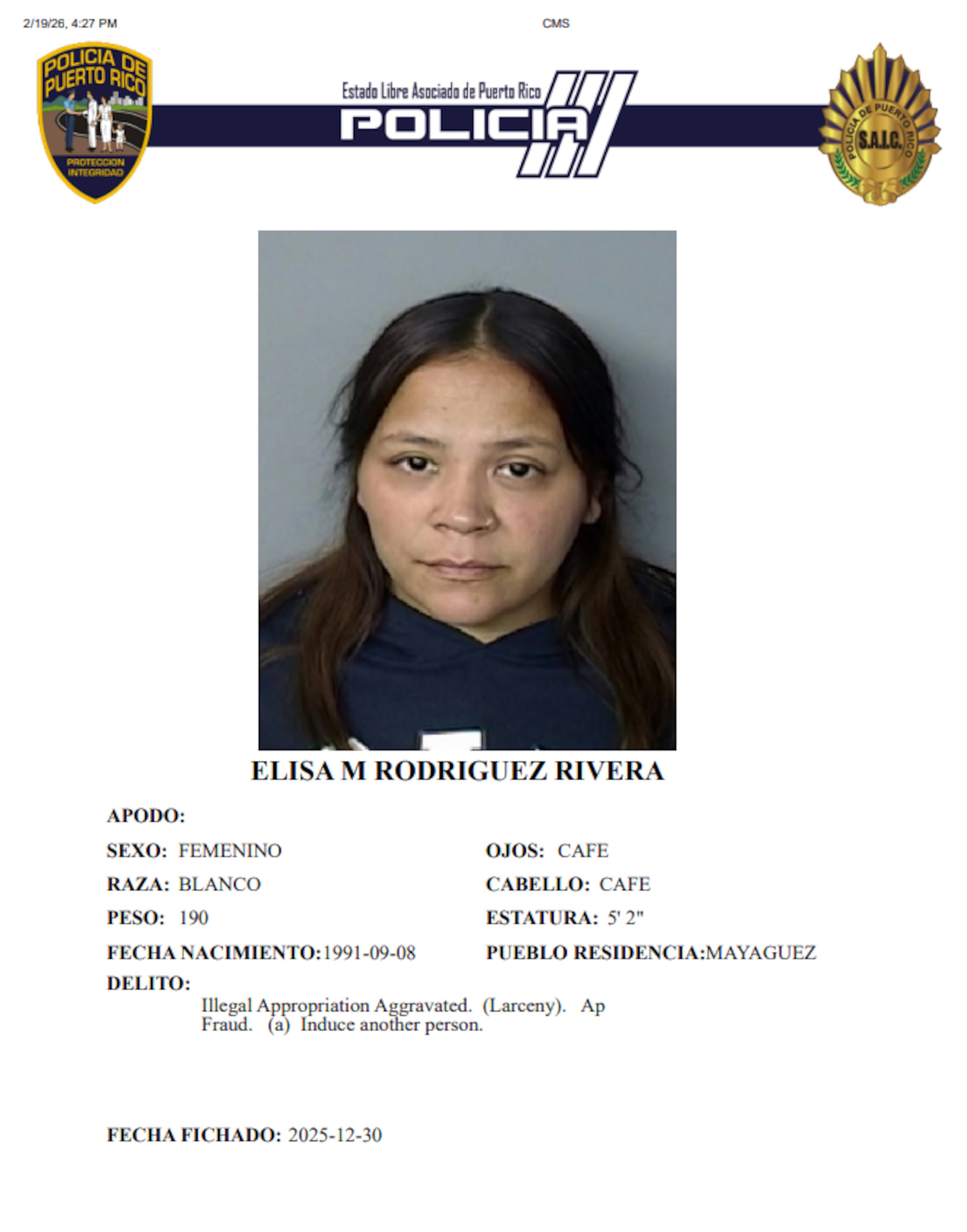 Se alega que la mujer se apropió de $7,952, como resultado del esquema.