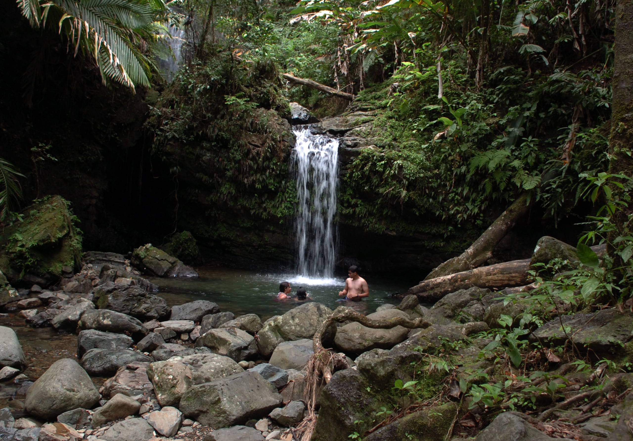 La cascada Juan Diego en El Yunque.