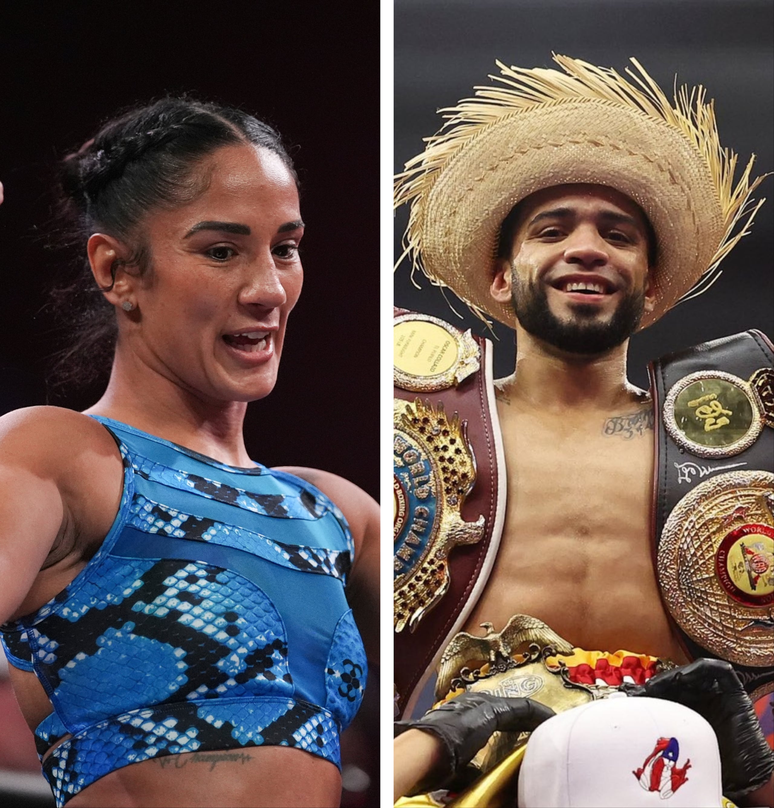 Amanda Serrano y Oscar Collazo