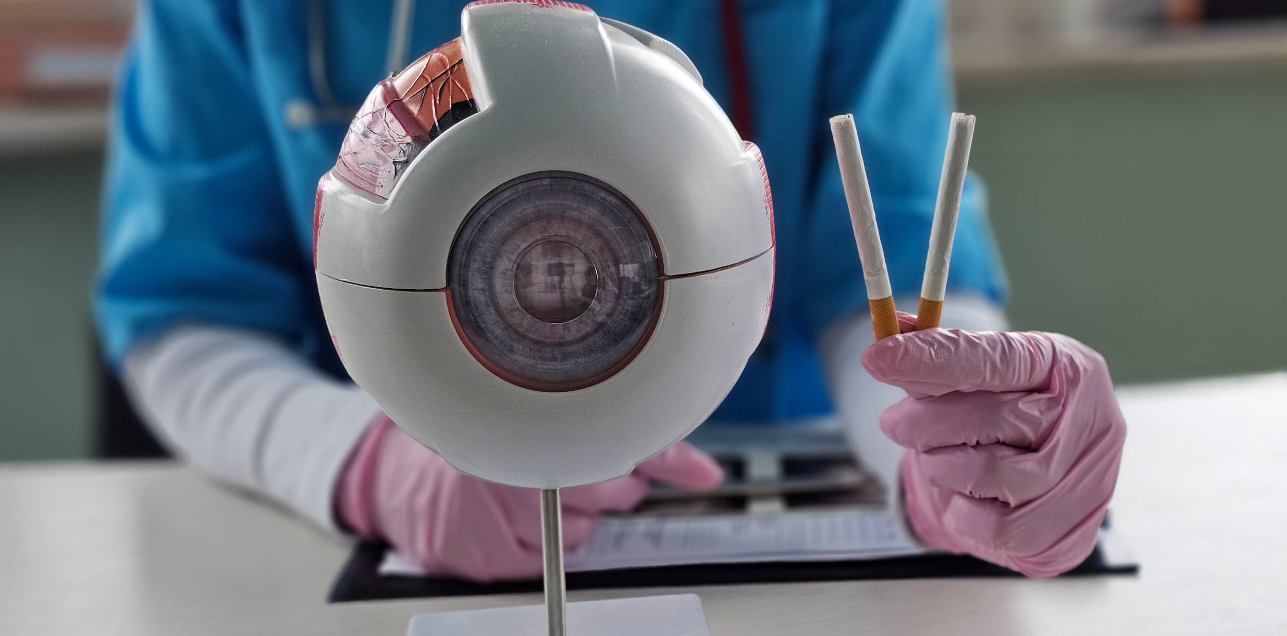 La Organización Mundial de la Salud estima que cerca del 17% de los casos de degeneración macular asociada a la edad están vinculados al tabaco.
