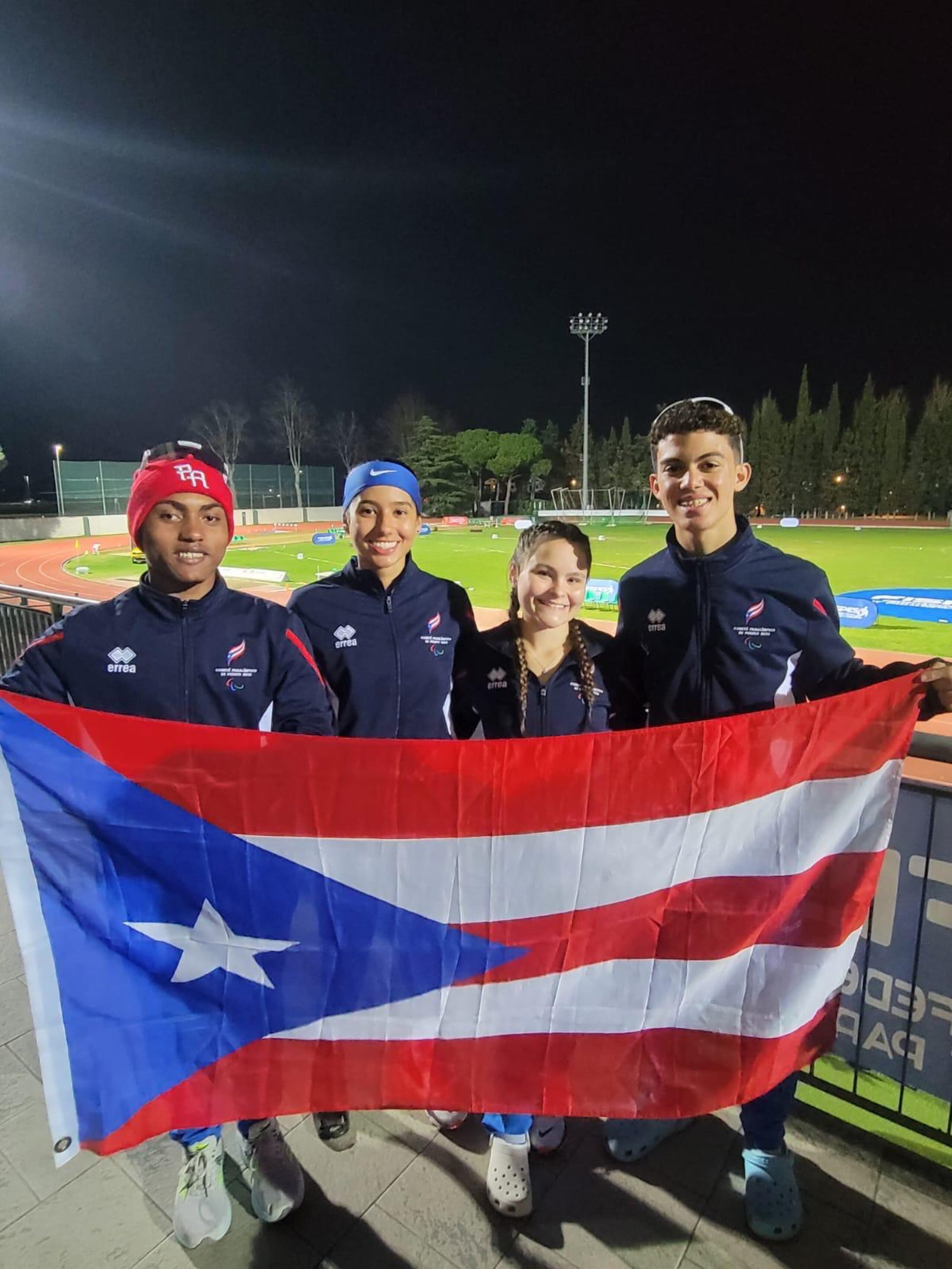 Estos son los cuatro para-atletas que Puerto Rico ha clasificado para el Mundial Kobe 2024. En el orden acostumbrado, José Ramos, Yaimillie Díaz, Amaris Vázquez y Jassiel Torres.