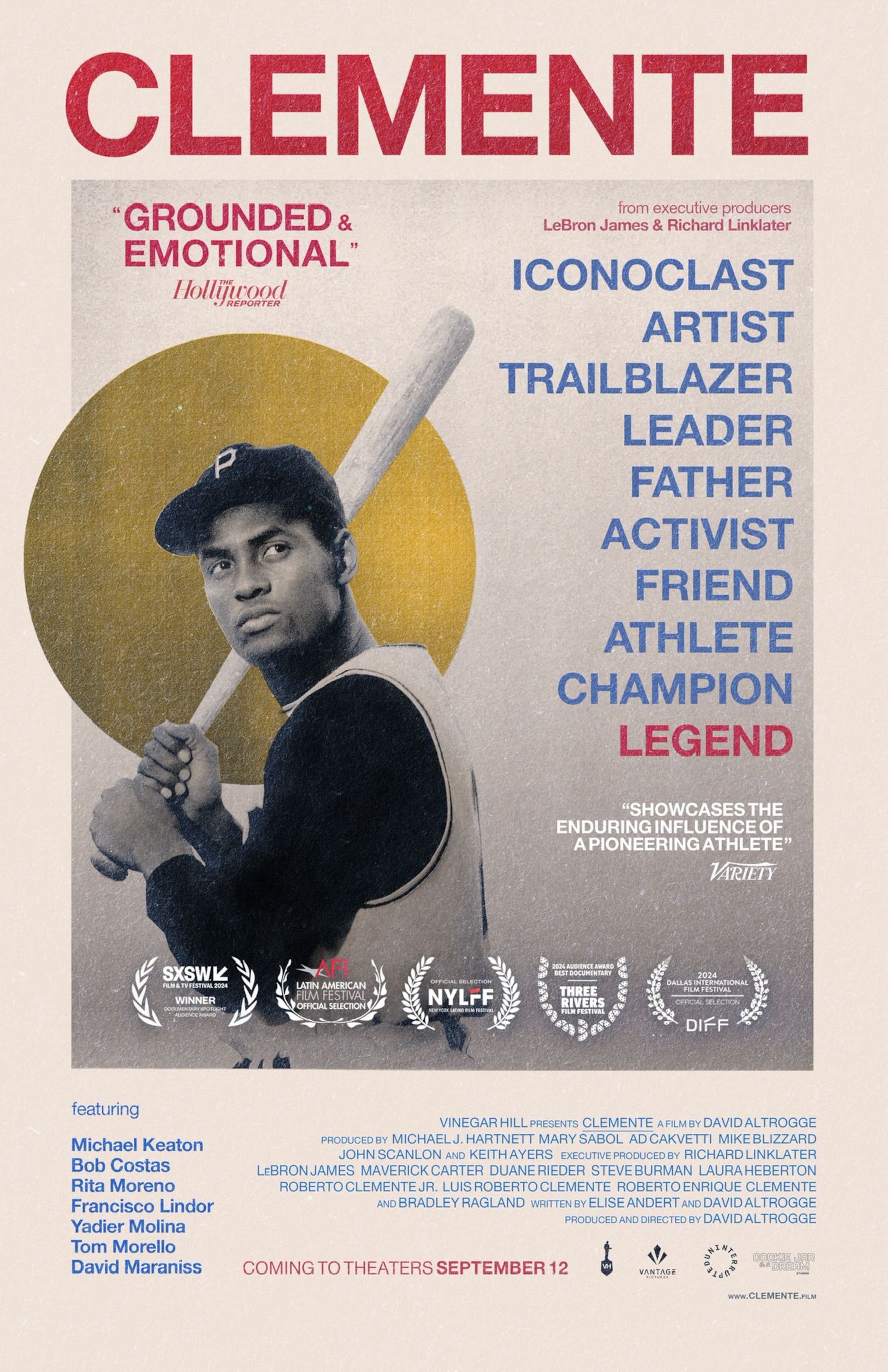 Este es el cartel del documental Clemente.