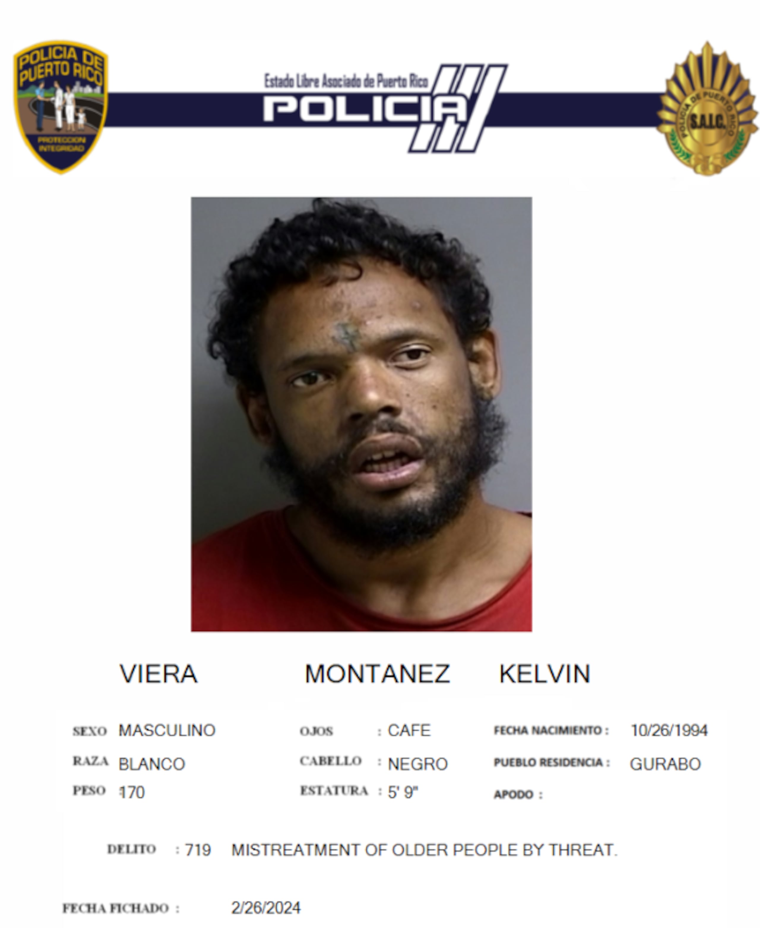 Kelvin Viera Martínez, de 30 años y residente de Gurabo, fue asesinado en un solar baldío del Camino El Mudo, en Trujillo Alto.