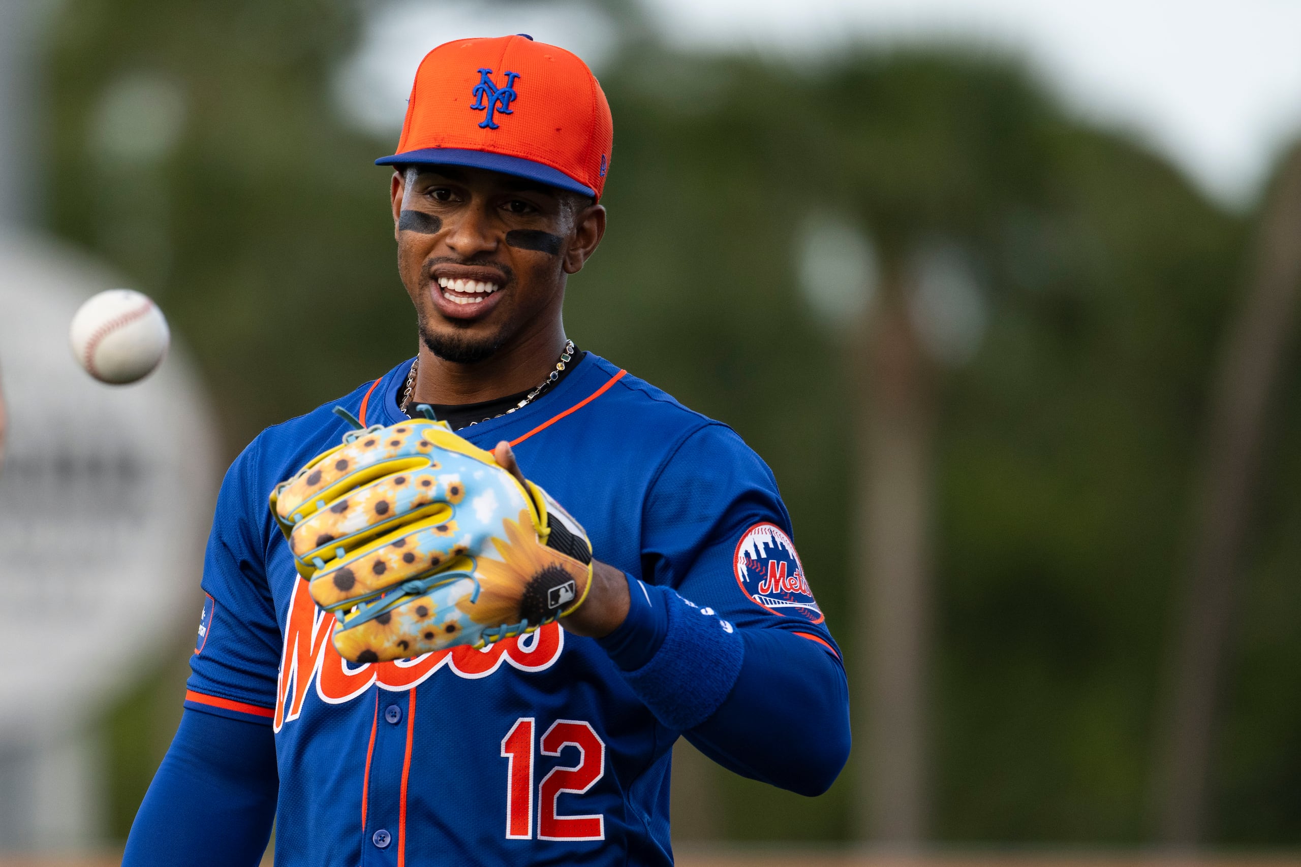 Francisco Lindor durante los campos primaverales de los Mets de Nueva York de cara a la temporada 2024.