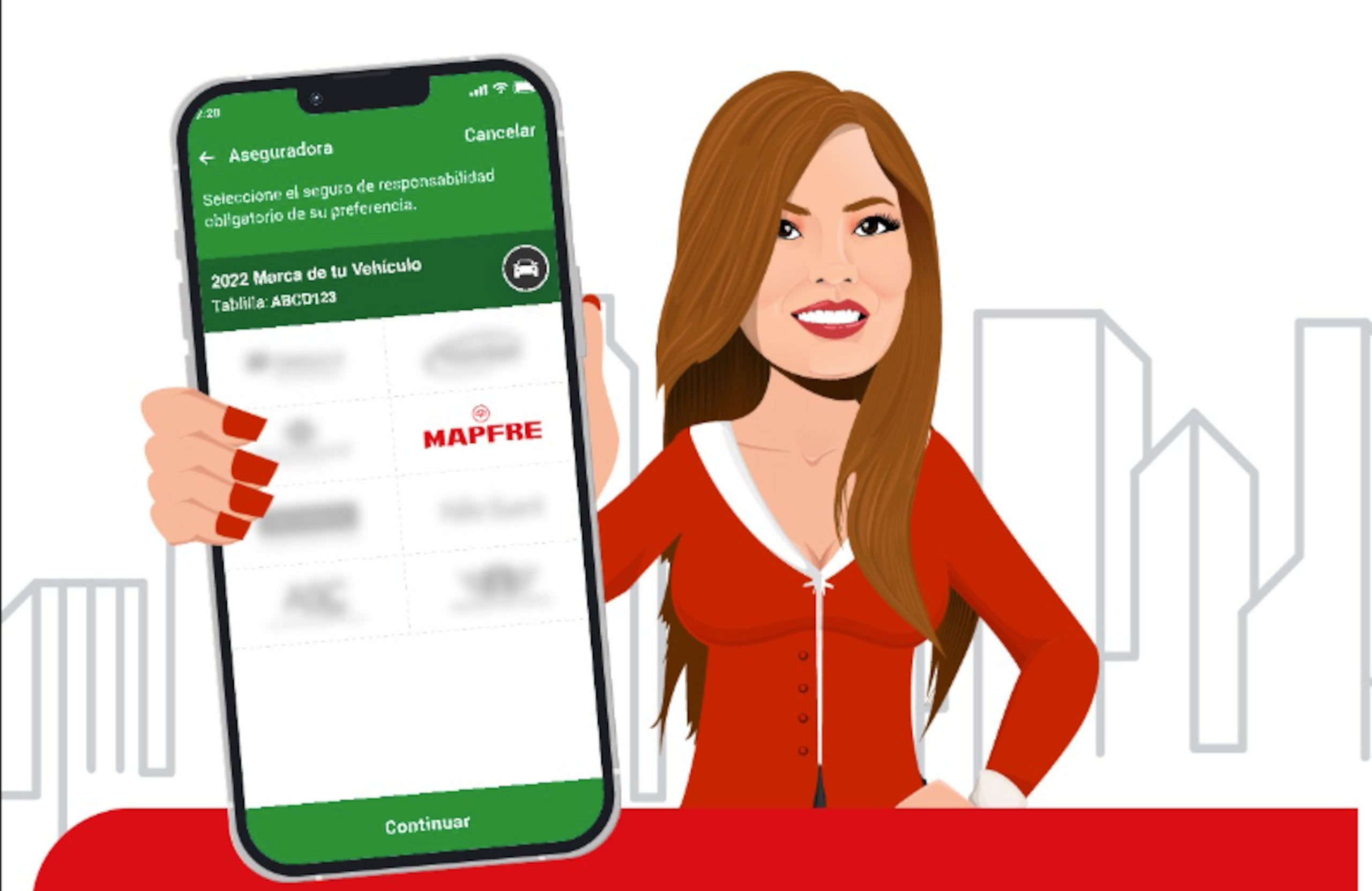 Con MAPFRE recibirás mensajes directo a tu teléfono, manteniéndote informado de cada paso.