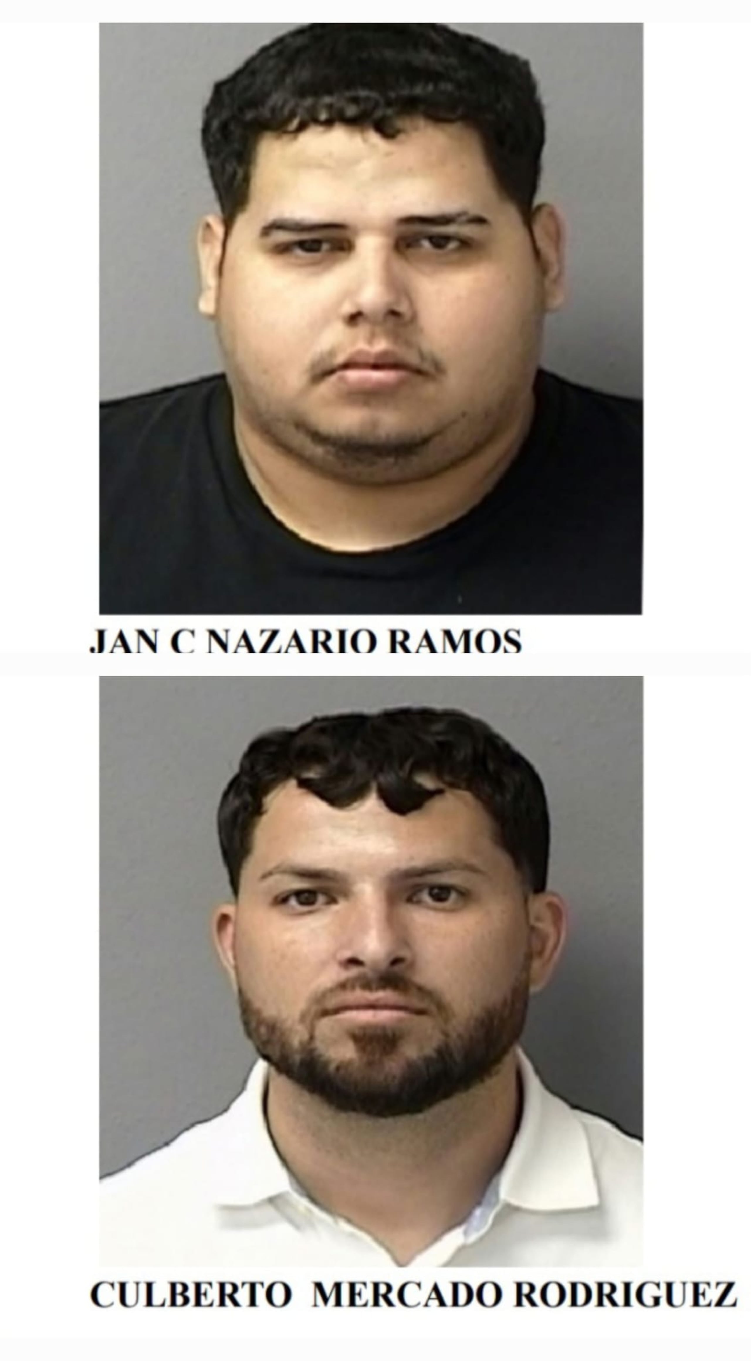 Jan Carlos Nazario Ramos y Culberto Mercado Rodríguez, enfrentan cargos por violación a la Ley de Armas.