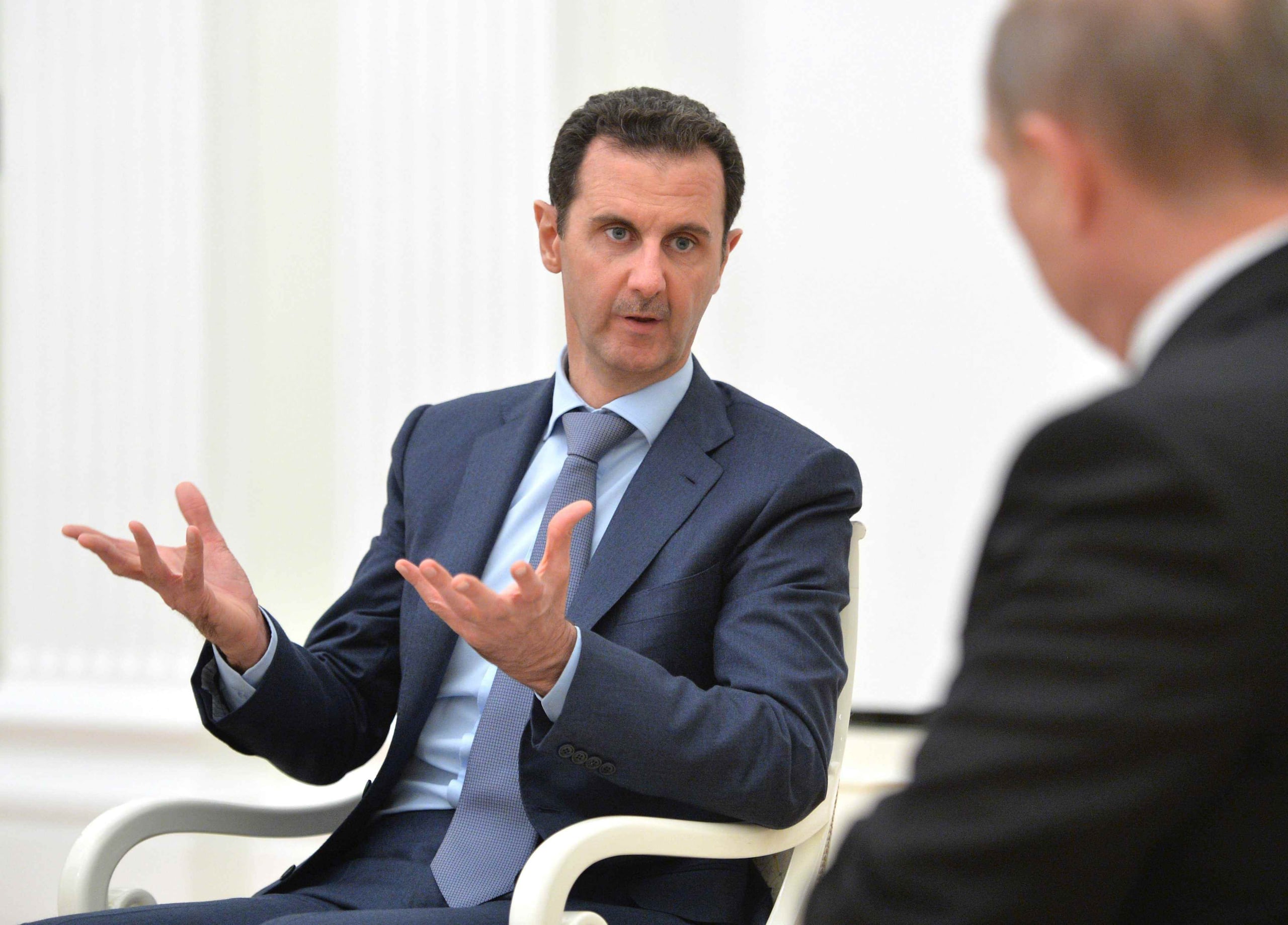 El presidente de Siria, Bashar al-Assad, junto a su homólogo ruso, Vladimir Putin. (Agencia EFE)