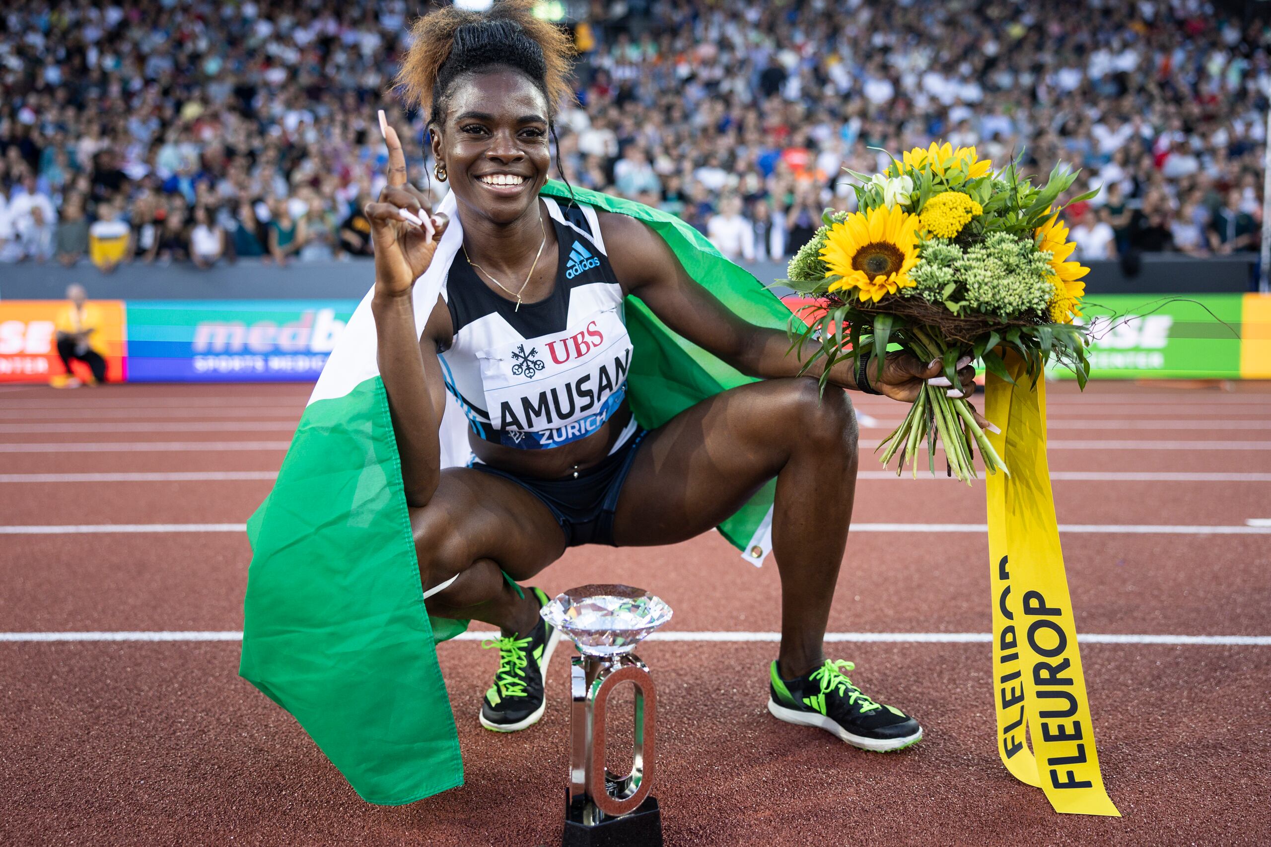 Tobi Amusan, poseedora de la marca mundial de 100 metros con vallas, comenzó el 2024 con un registro de 7.77 segundos en 60 metros con vallas.