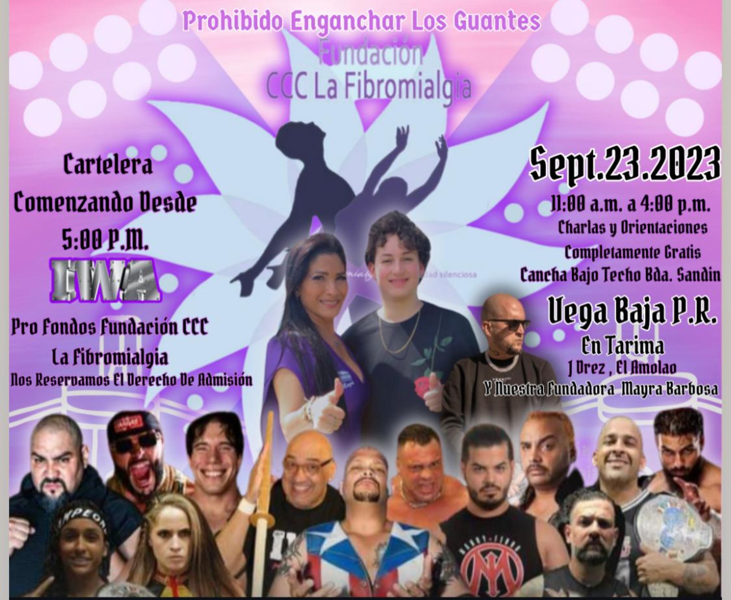 Los talentos de IWA realizarán una cartelera en Vega Baja.