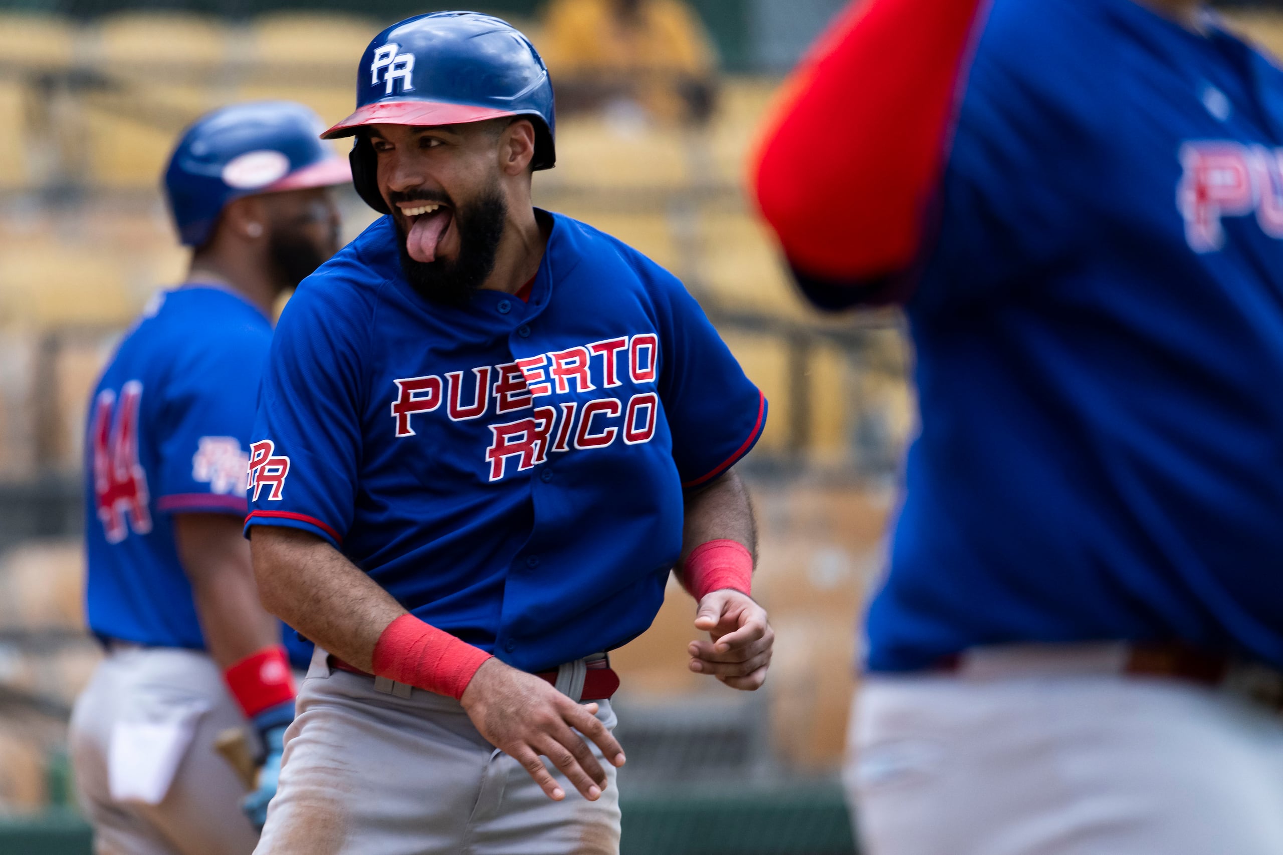 Kevin Santa durante un partido de Puerto Rico en los Juegos Centroamericanos y del Caribe Santo Domingo 2026.