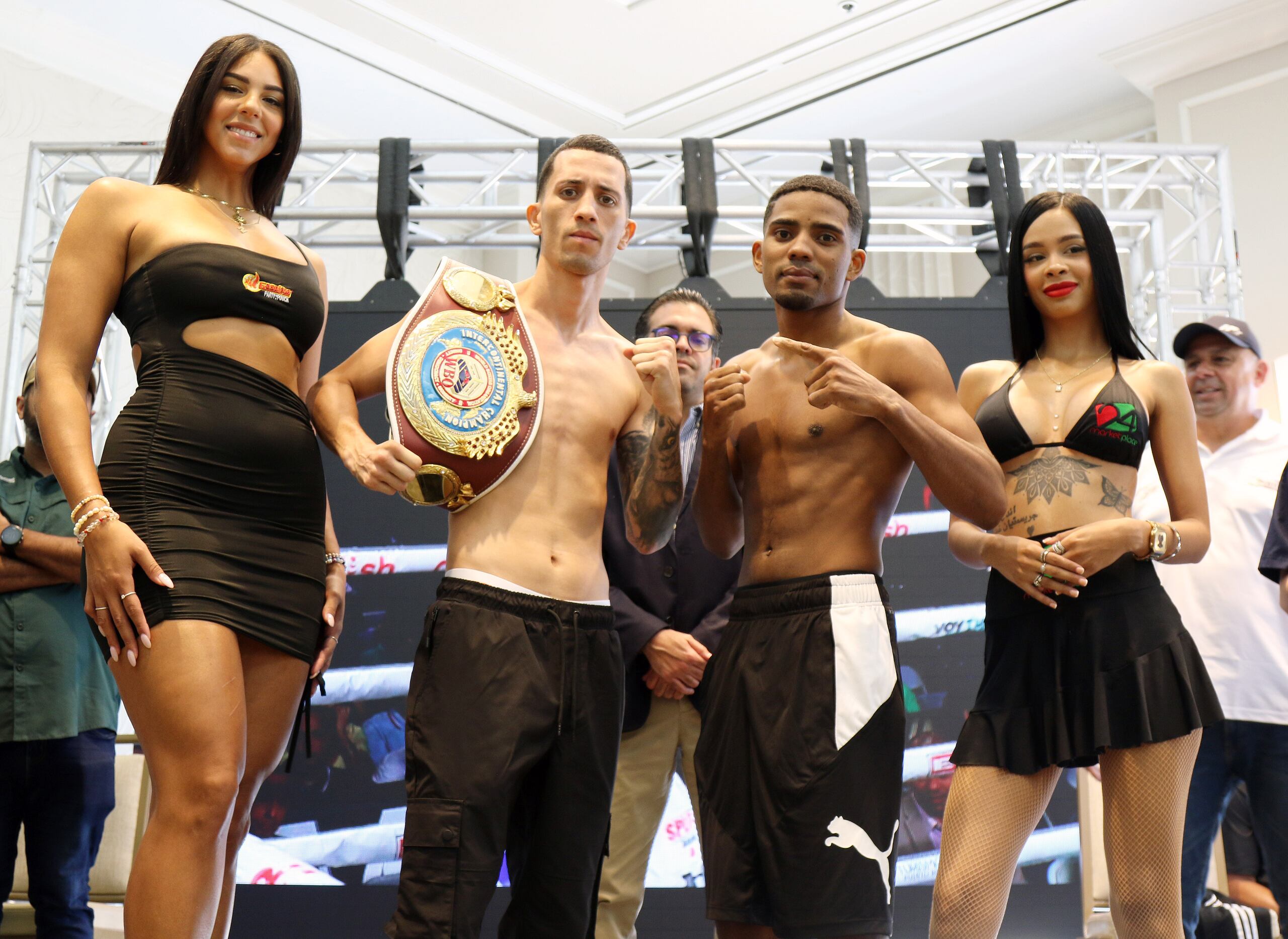 Bryan ‘Chary’ Chevalier (izquierda) enfrentará al dominicano Ranfis Encarnación en la pelea estelar de la velada.