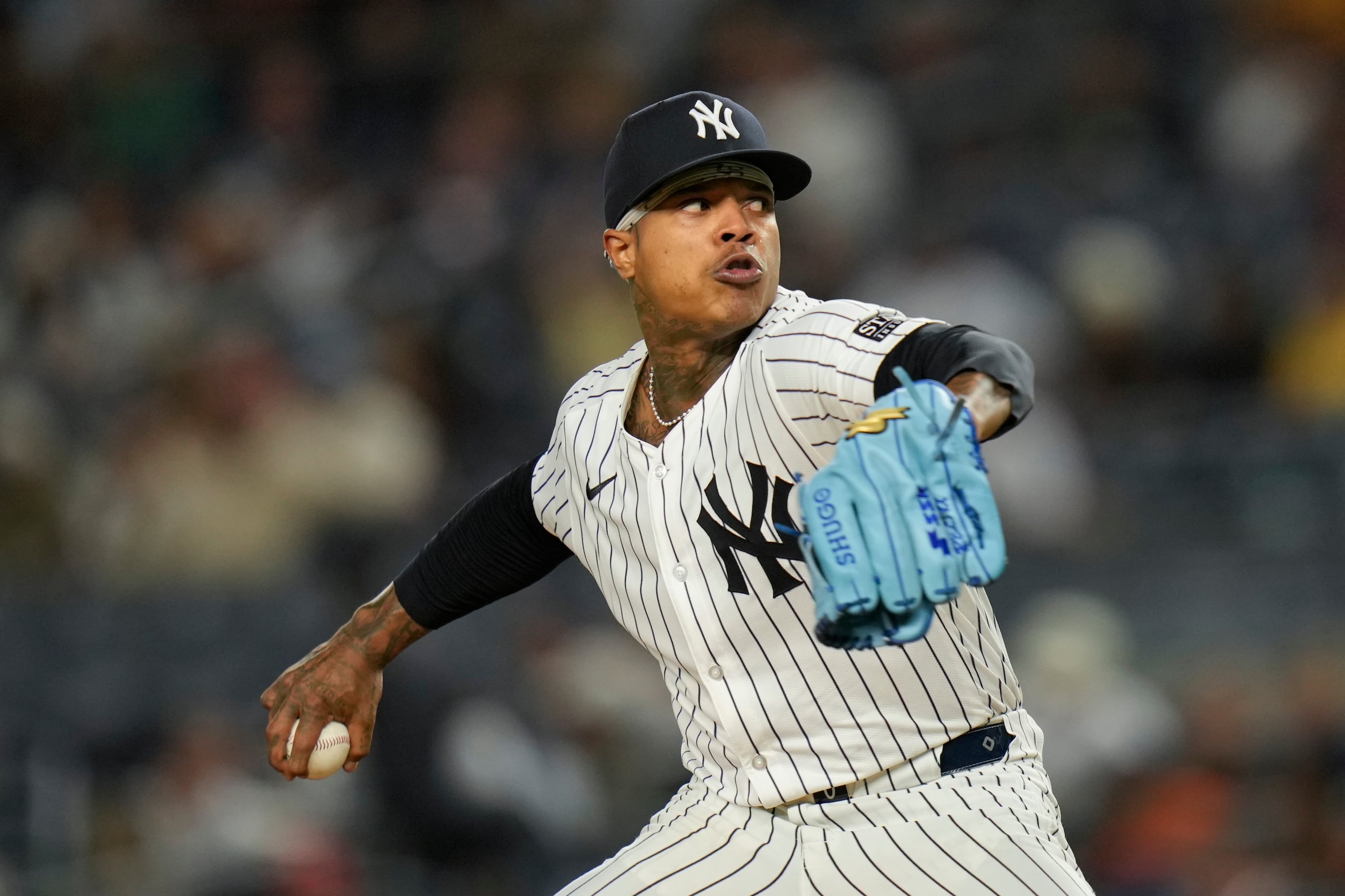 Marcus Stroman tuvo marca de 10-9 en su primer año con los Yankees. Trabajó como abridor en 29 juegos y en una ocasión laboró como relevista.