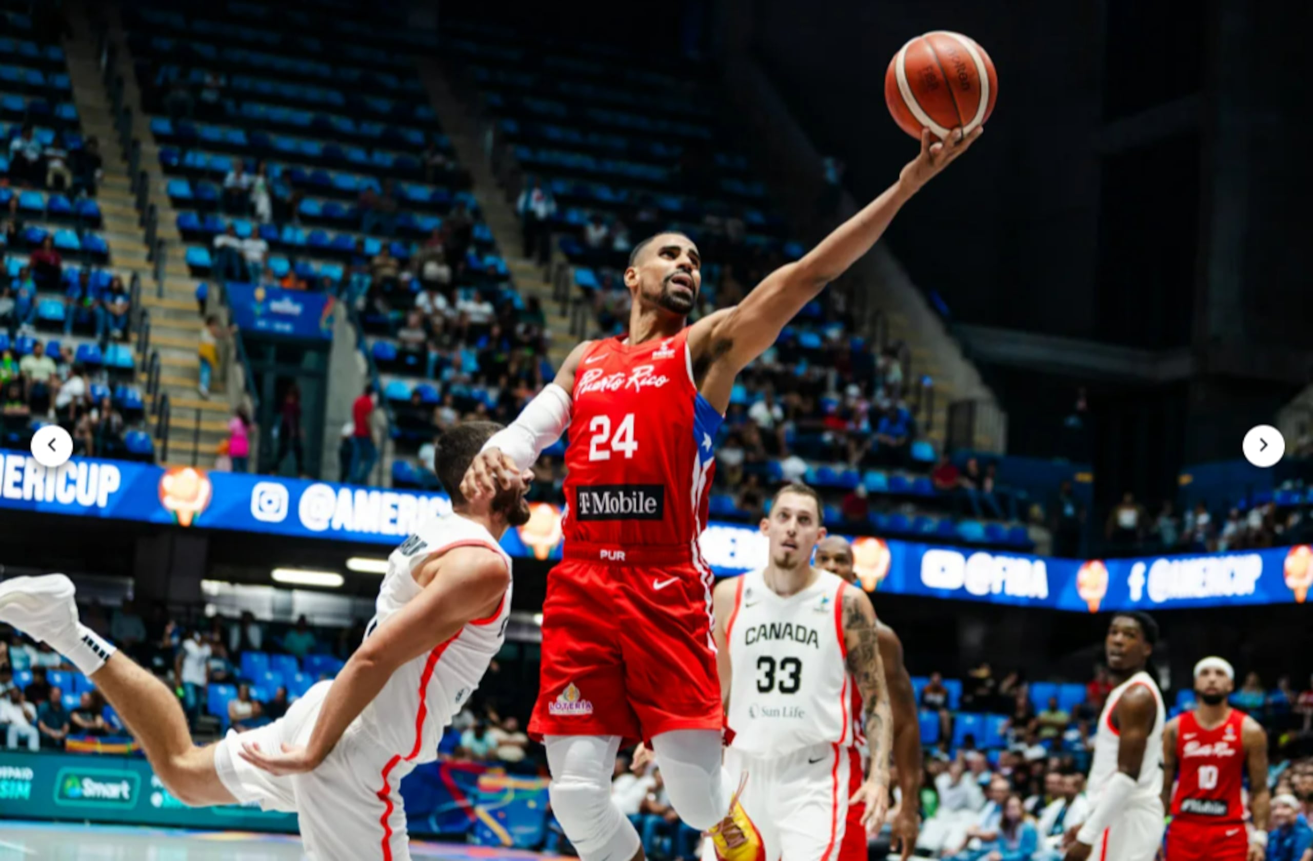 Por Puerto Rico, que cerró la fase de grupos con marca de 2-1 en la segunda posición, se destacaron José Alvarado con 20 puntos y Gian Clavell, quien sumó 19 unidades y 7 rebotes.