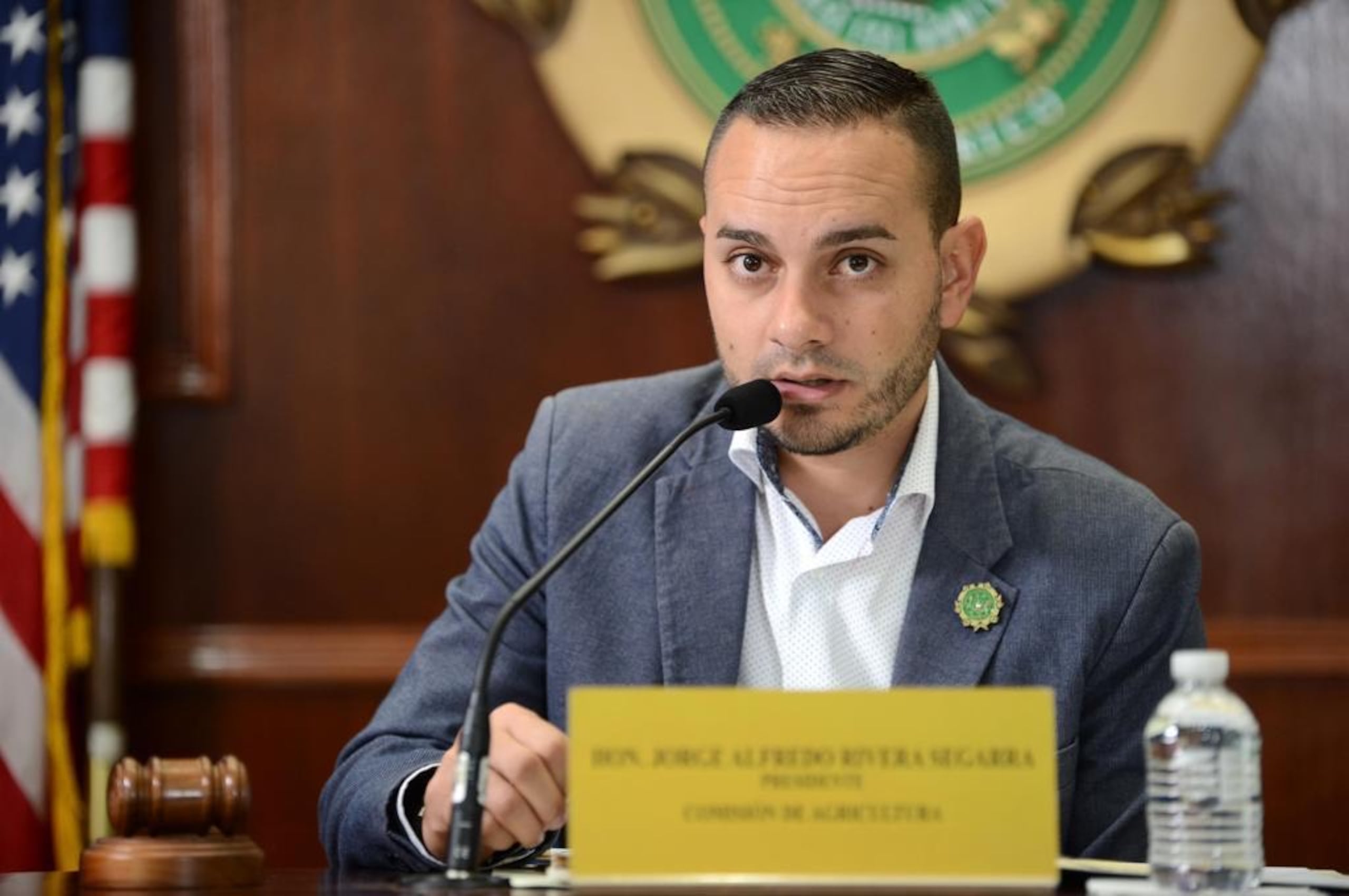 El presidente de la Comisión cameral de Agricultura, Jorge Alfredo Rivera Segarra.