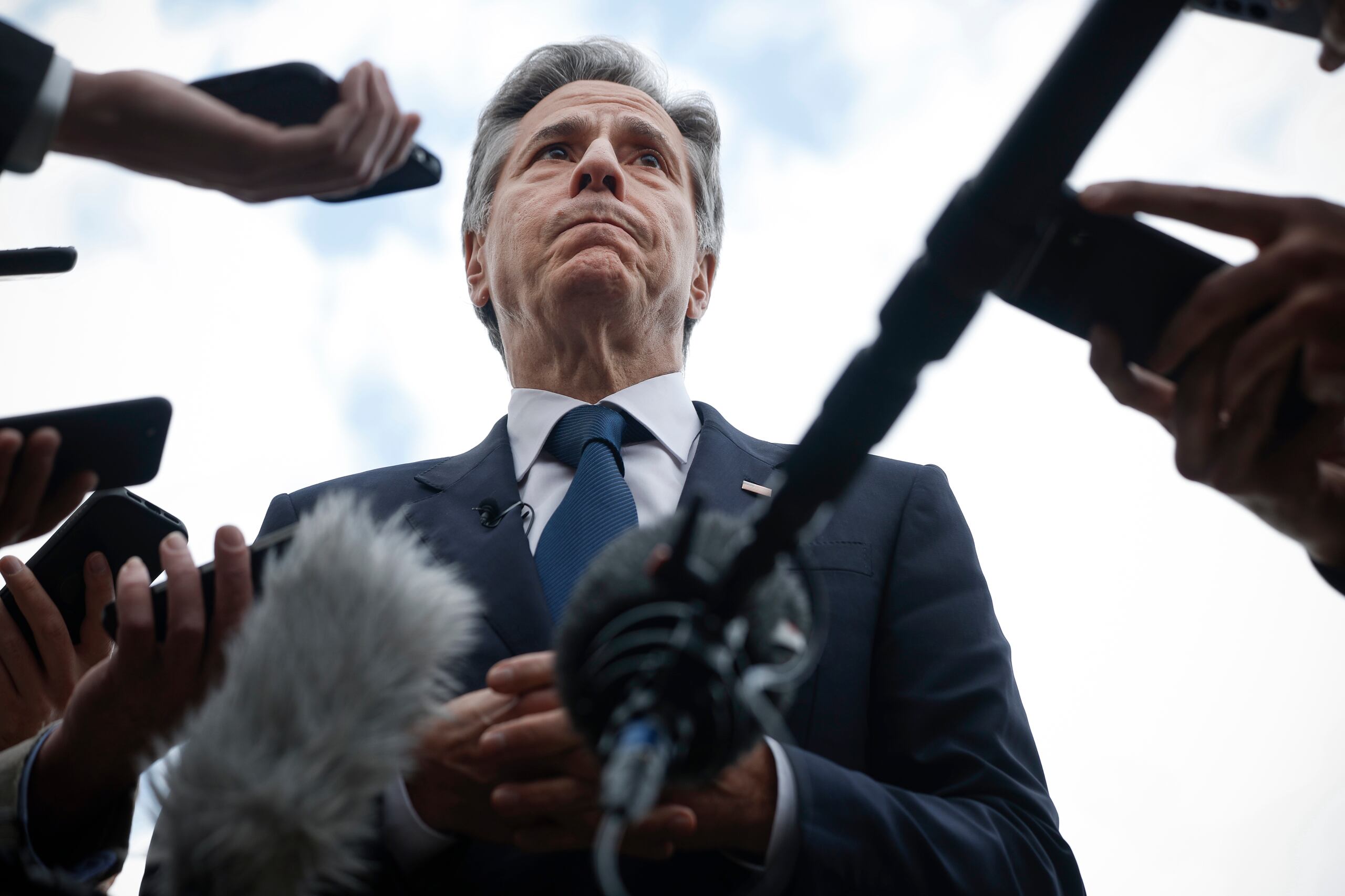 El secretario de Estado estadounidense Antony Blinken (Evelyn Hockstein/Pool via AP)