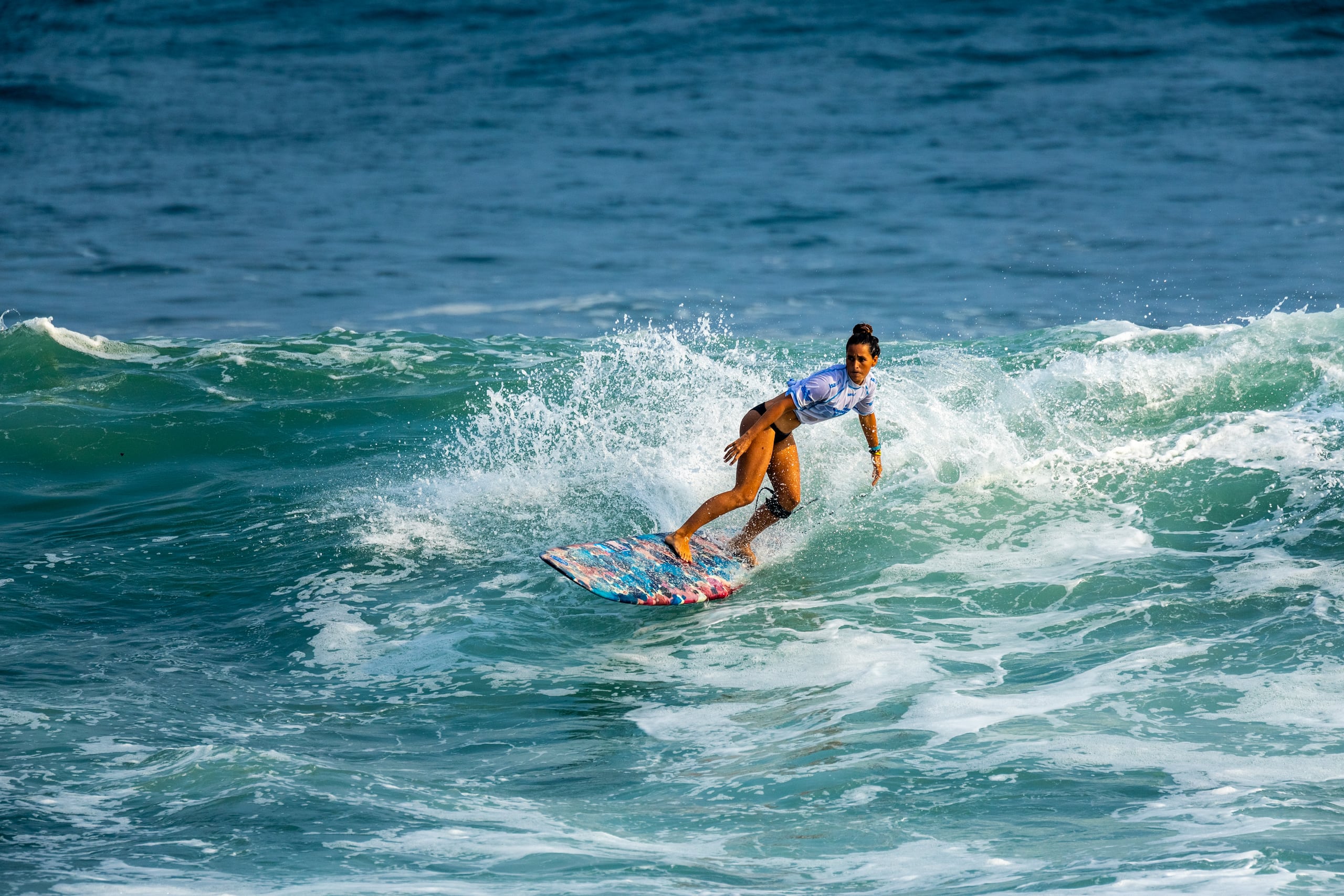 Jazmine Dean, aquí en una foto de archivo, ha ganado la primera medalla de Puerto Rico hoy miércoles.