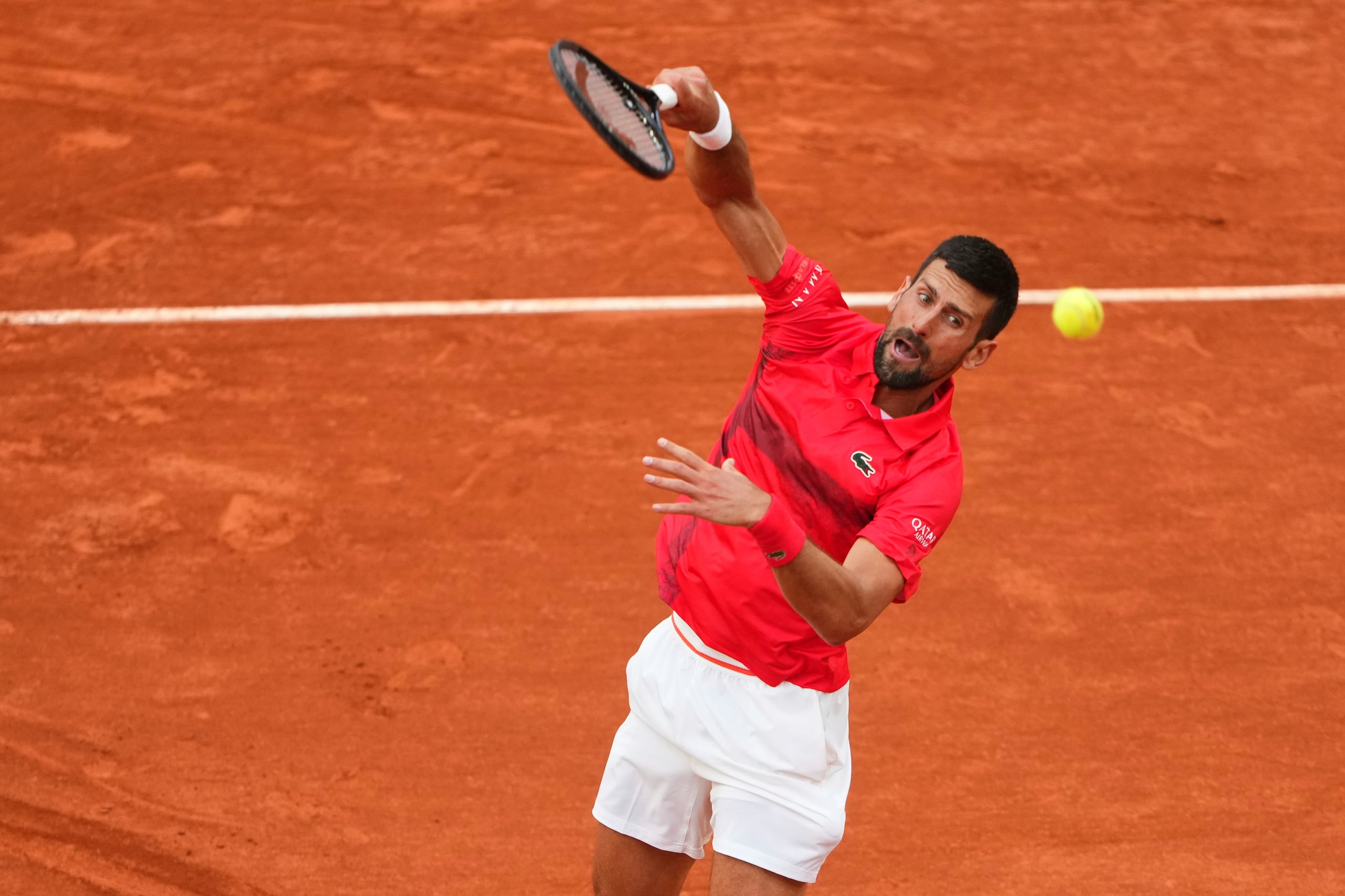 El serbio Novak Djokovic durante Wimbledon.