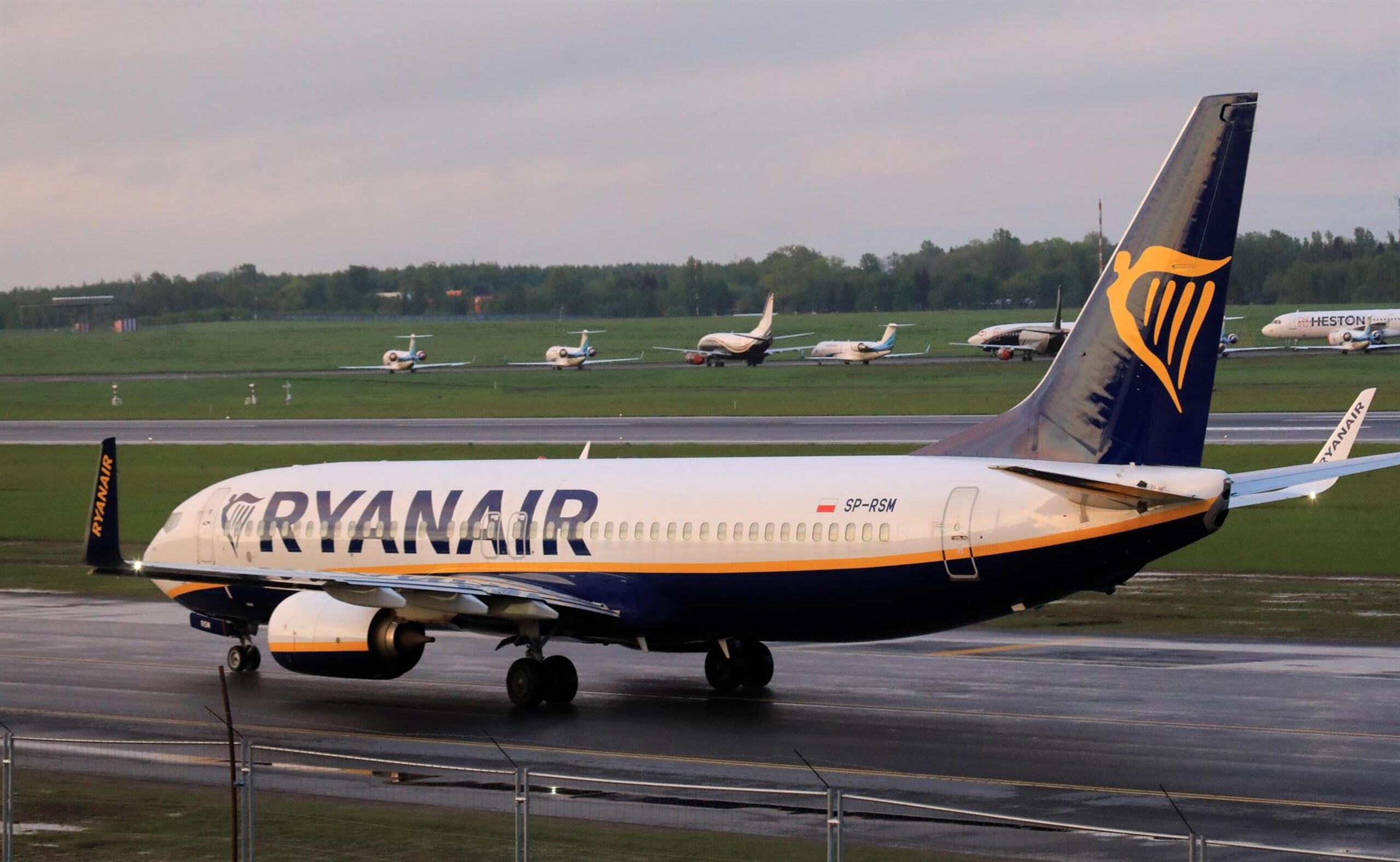 Un avión de Ryanair.