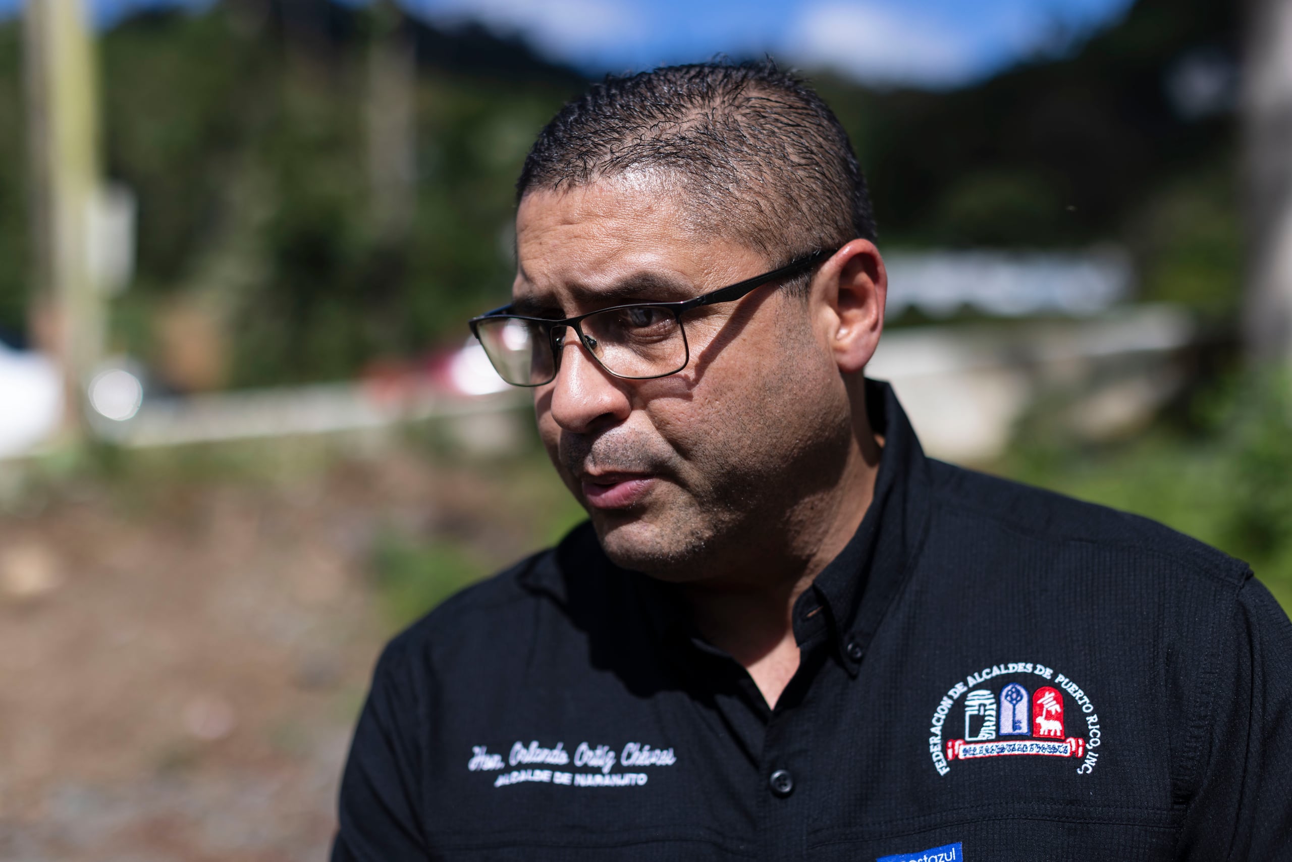 El alcalde de Naranjito, Orlando Ortiz Chevres.