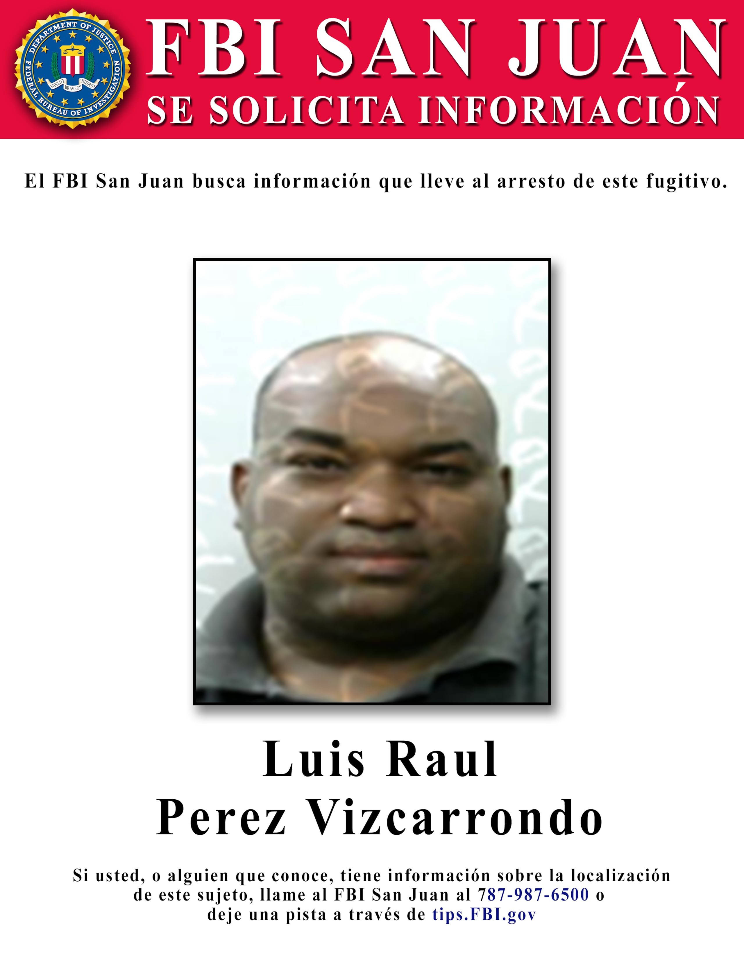 Luis Raúl Pérez Vizcarrondo, alias "Tío" o "Raúl", figura en la posición #5 del pliego acusatorio se entregó a las autoridades.