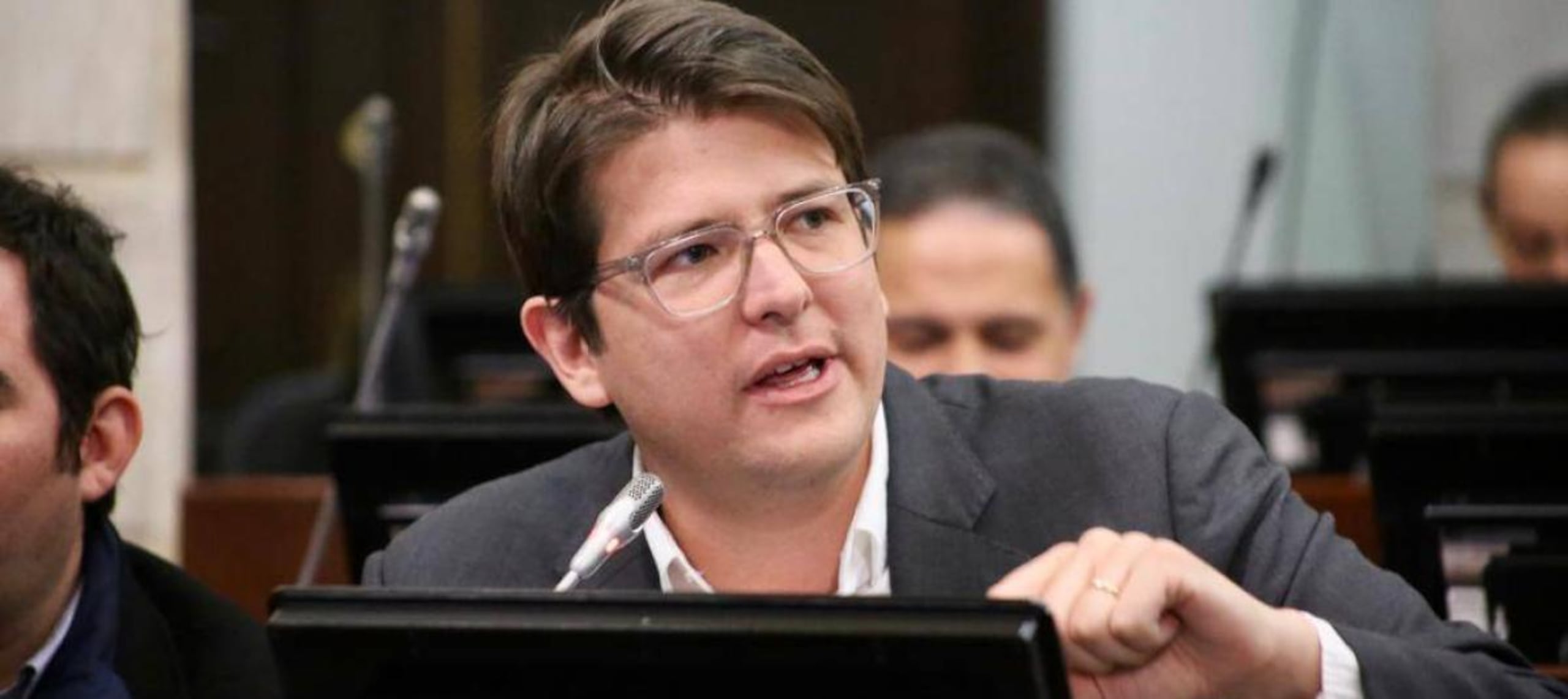 El senador colombiano Miguel Uribe.