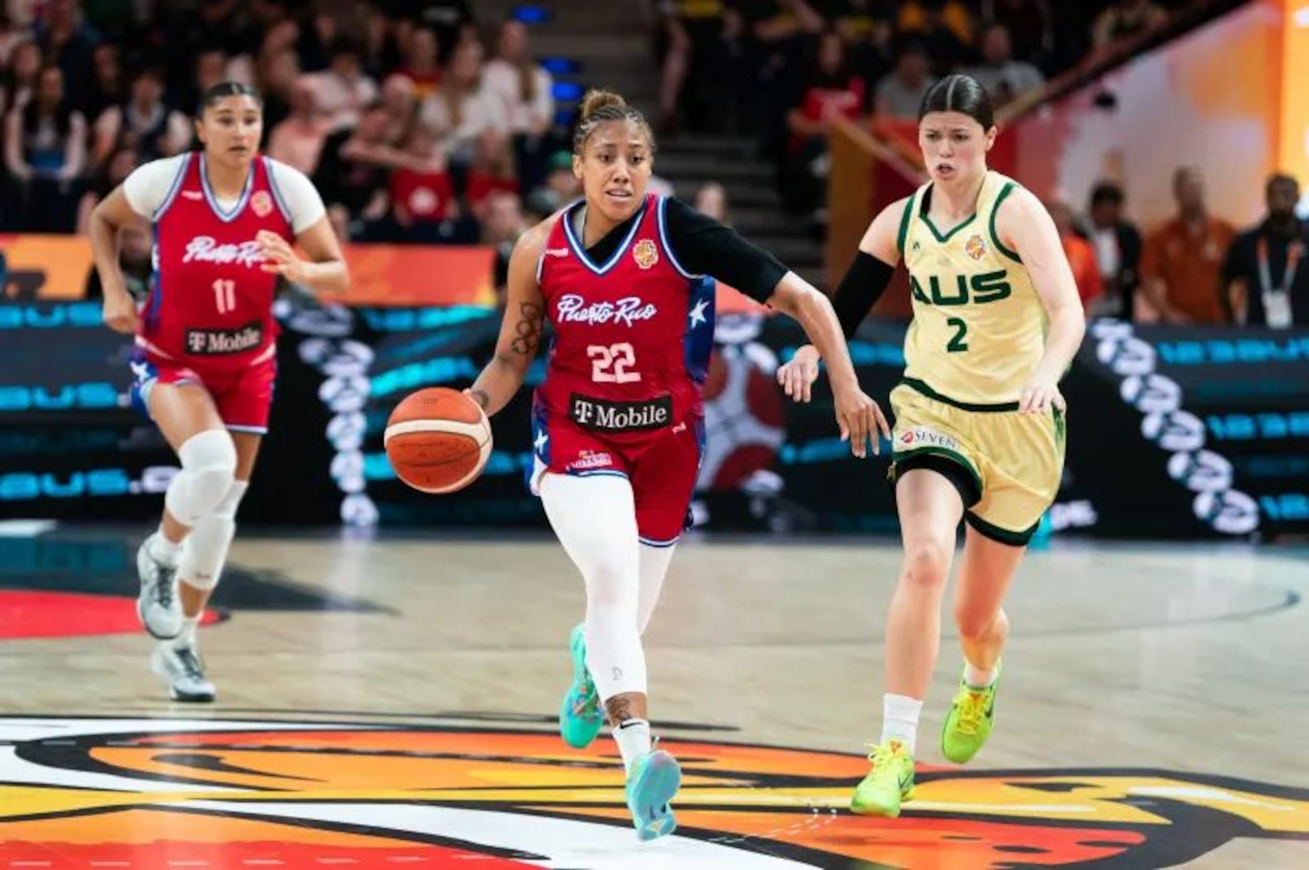 Arella Guirantes encabezó la ofensiva puertorriqueña con 14 puntos y 10 rebotes, mientras Trinity San Antonio aportó 11 puntos.