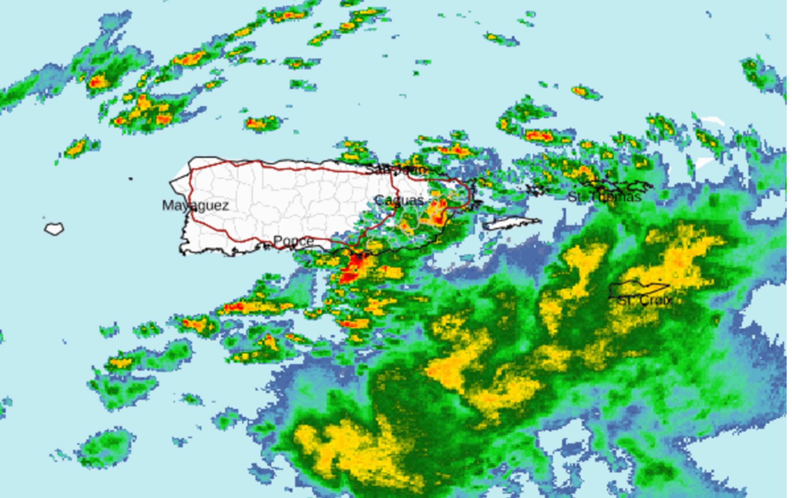 Se esperan aguaceros hoy, domingo