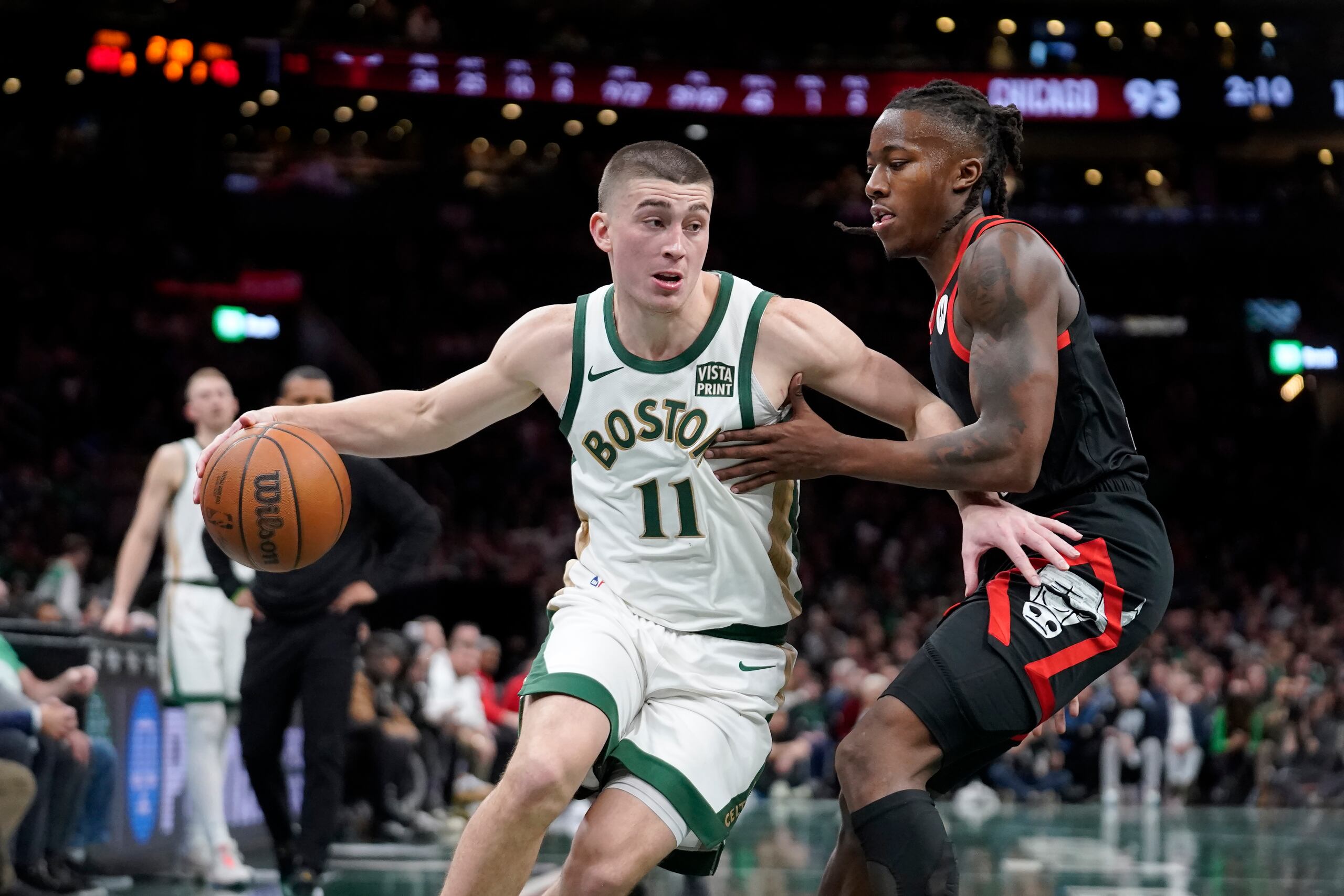 Payton Prtichard tomó un triple en las postrimerías de un juego que los Celtics dominaban anoche que incomodó al dirigente de los Bulls. La razón, sin embargo, era por la necesidad del equipo jugar con el 'goal average' debido a la Copa de la NBA.