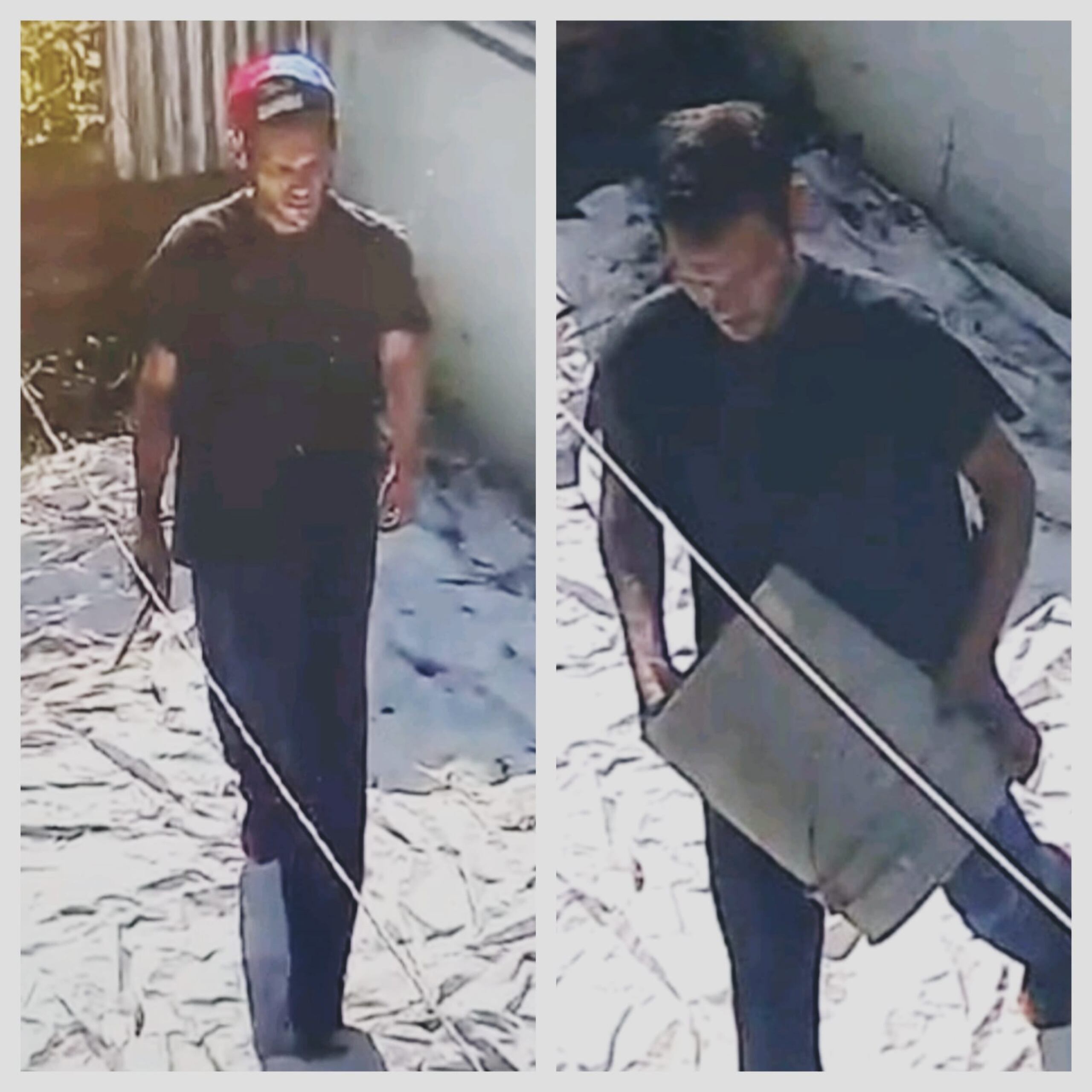 Las autoridades buscan a este hombre sospechoso de escalar una residencia el 3 de mayo en la urbanización Campo Verde, en Bayamón.